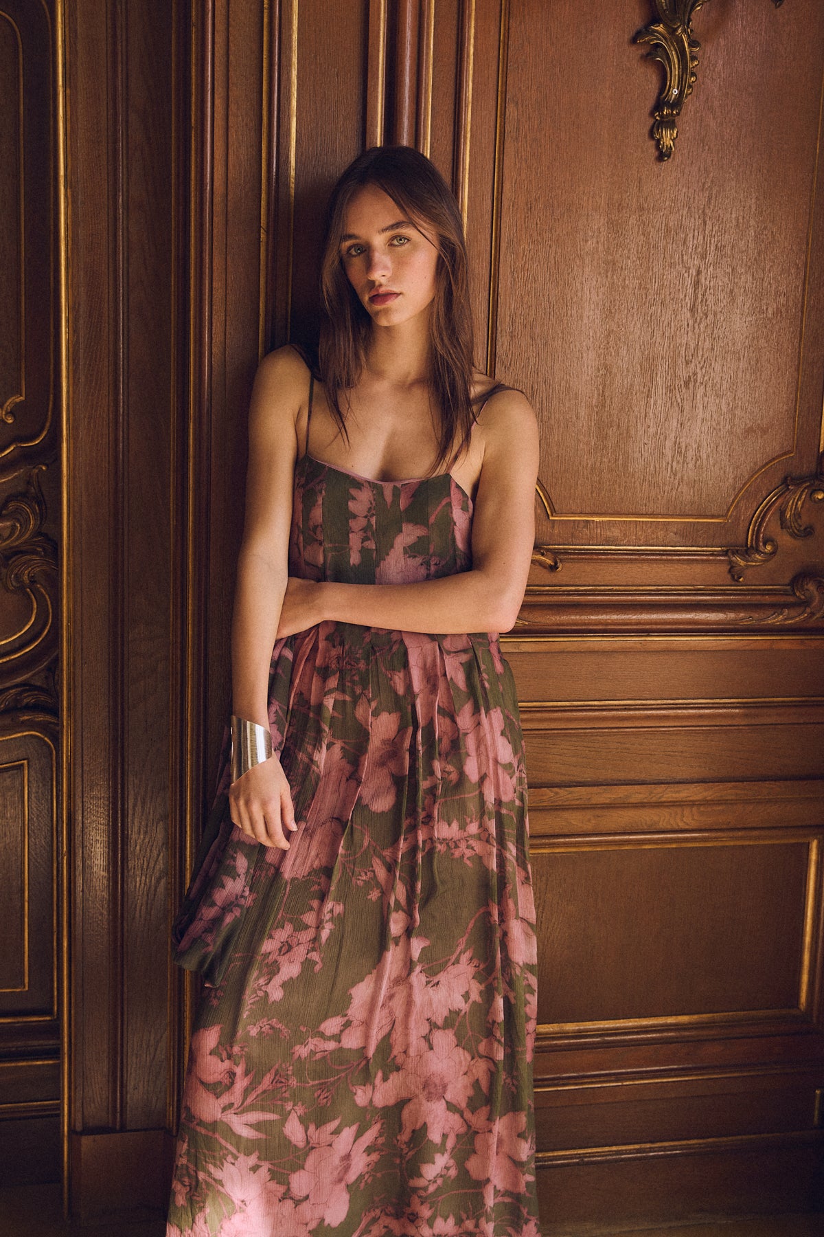 Maxime Dress, Spring Perfume Print