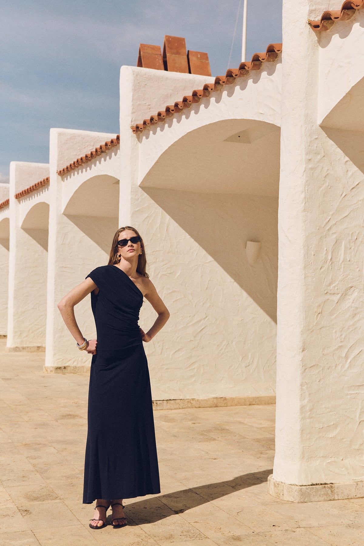 Agy Dress, Navy Knit