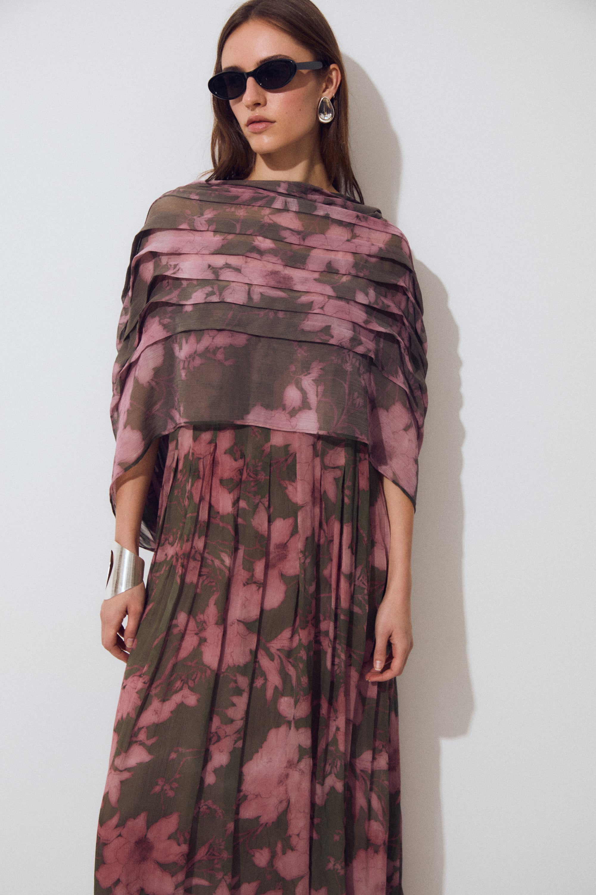 Brisa Shawl, Spring Perfume Print