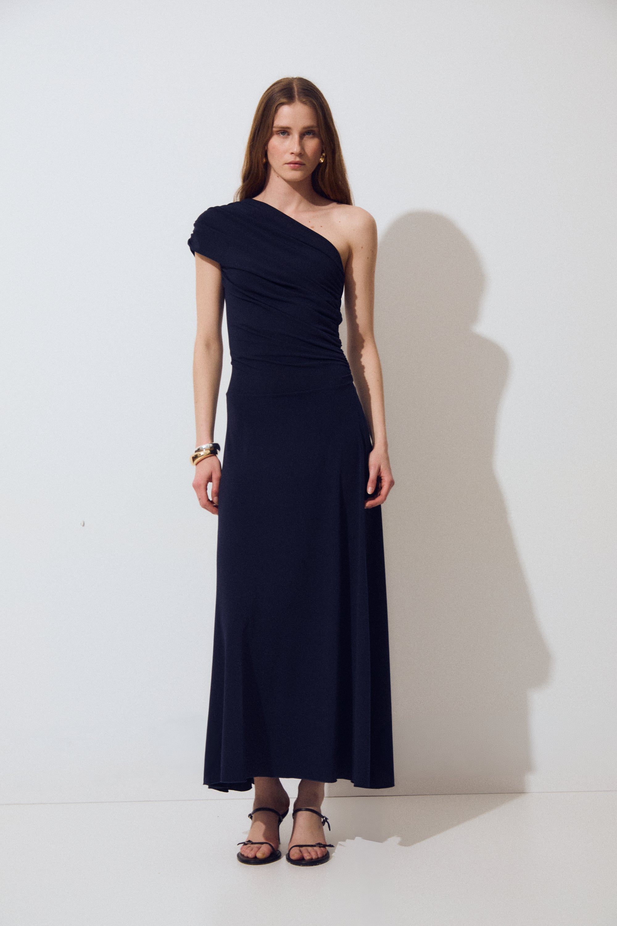 Agy Dress, Navy Knit