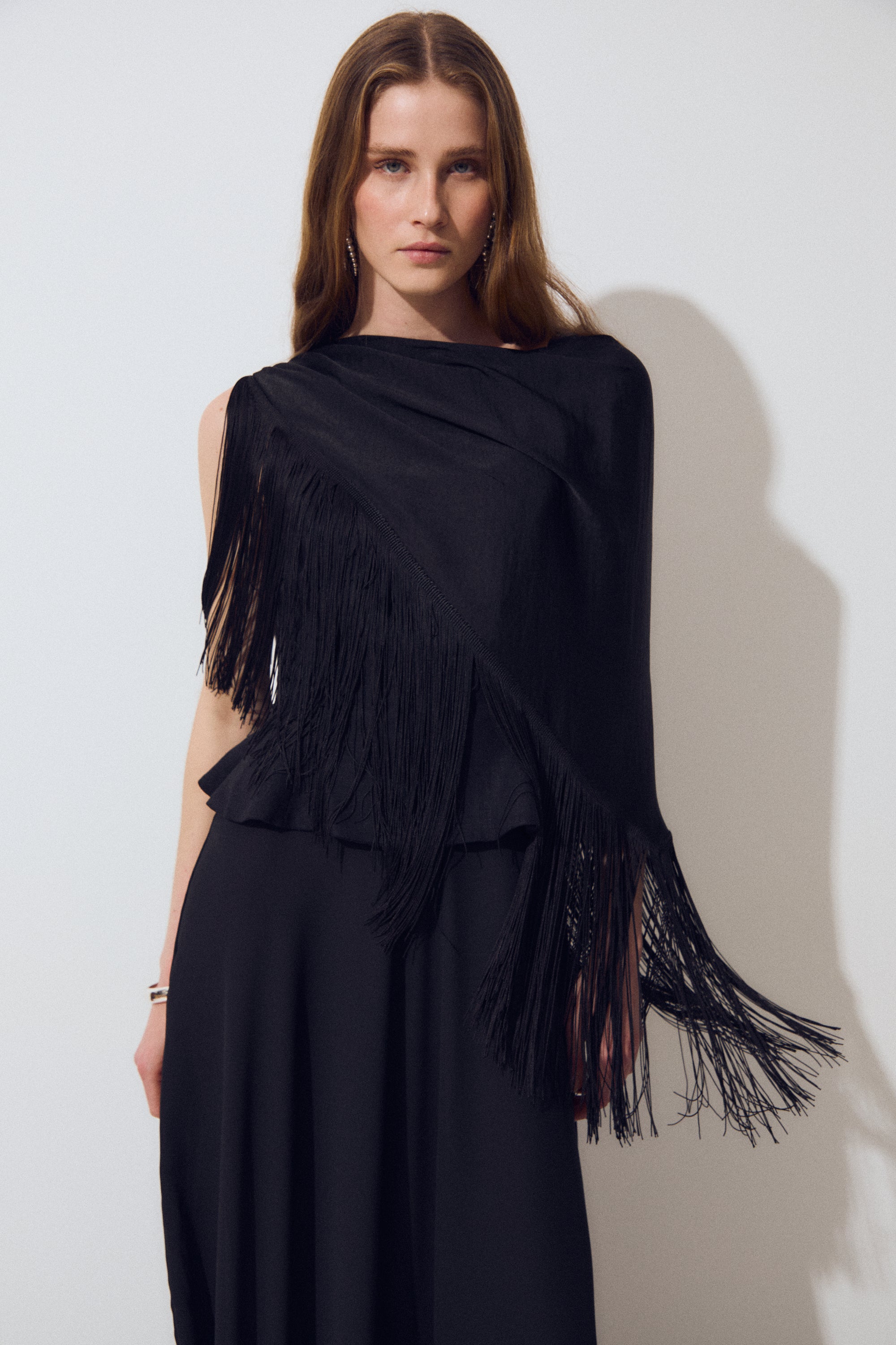 Shawl Fringes Black – Pointed Fringe Wedding Shawl