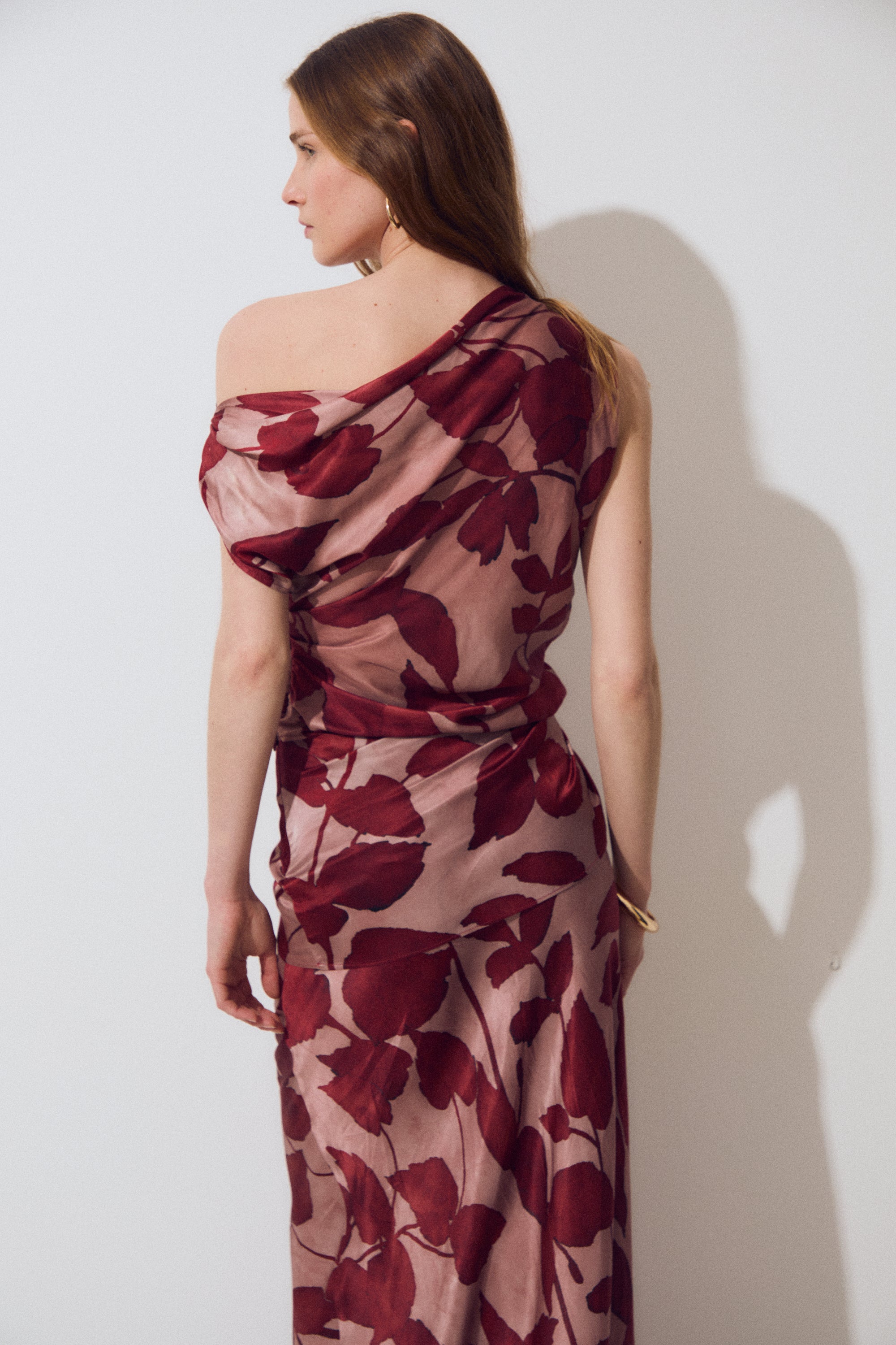 Helene Top, Silk Flower Print