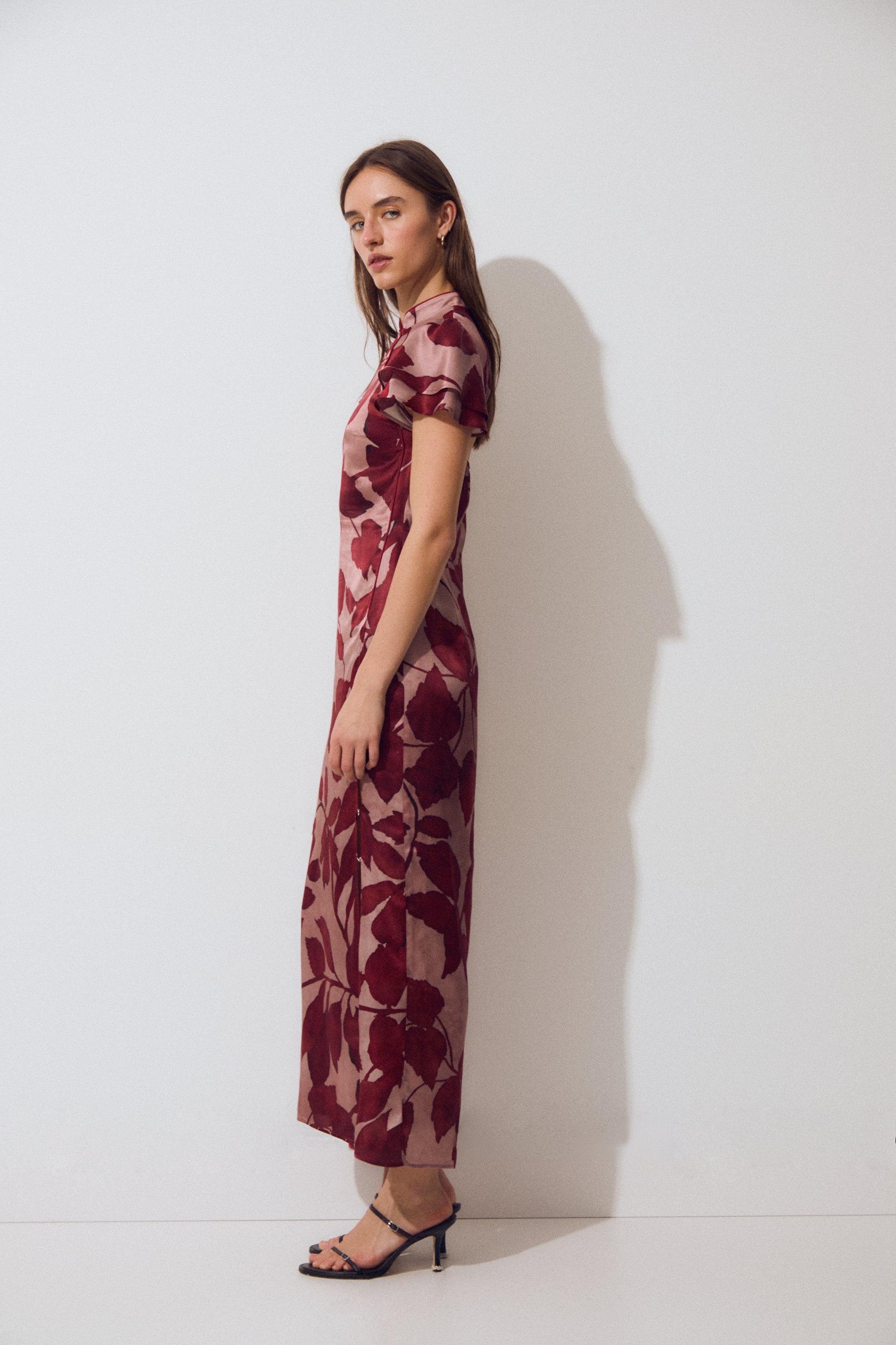 Pekin Dress, Silk Flower Print
