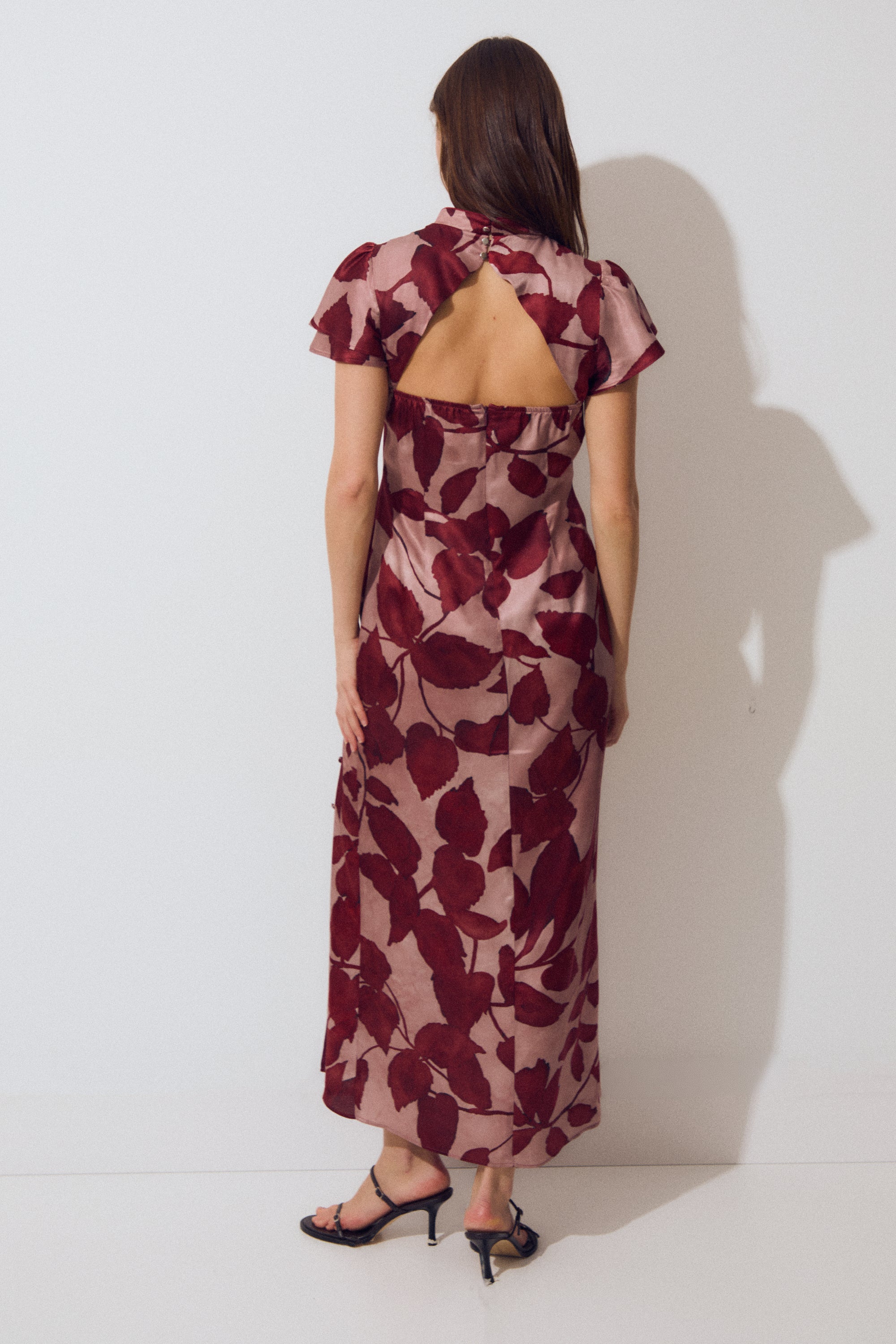 Pekin Dress, Silk Flower Print