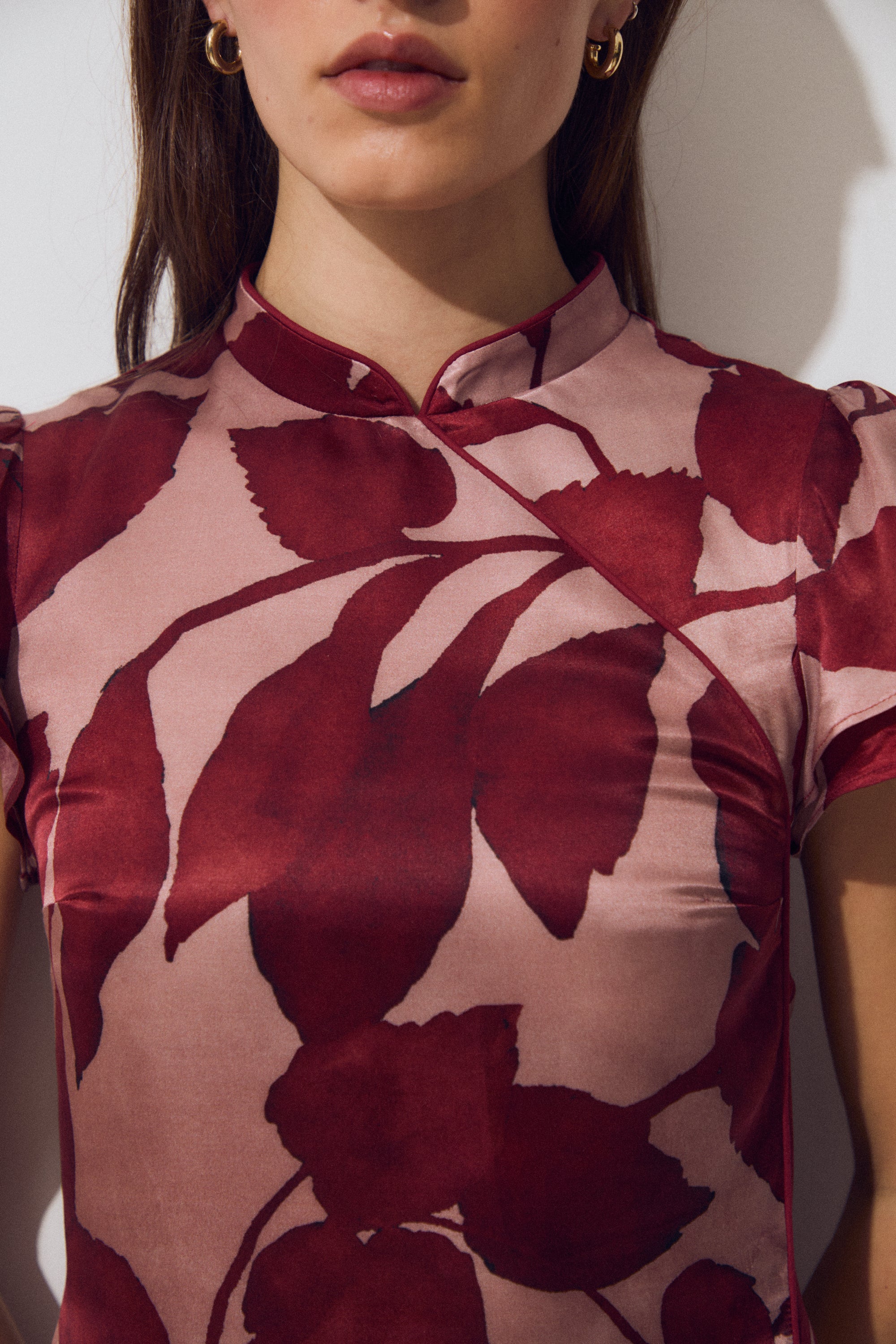 Pekin Dress, Silk Flower Print