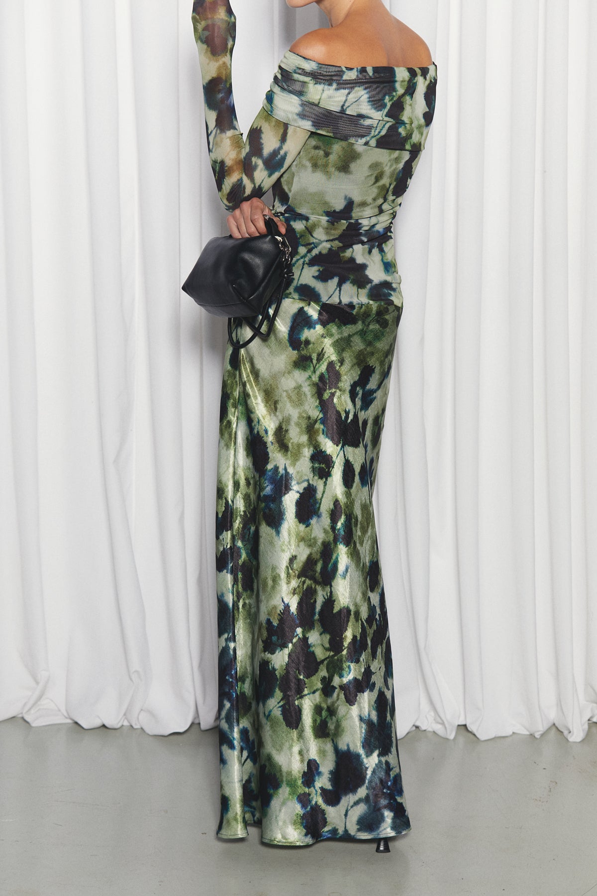 Nova Skirt, Olivine Print
