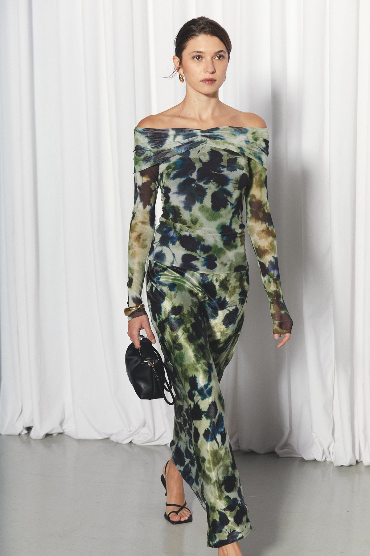 Cassie Top, Olivine Print