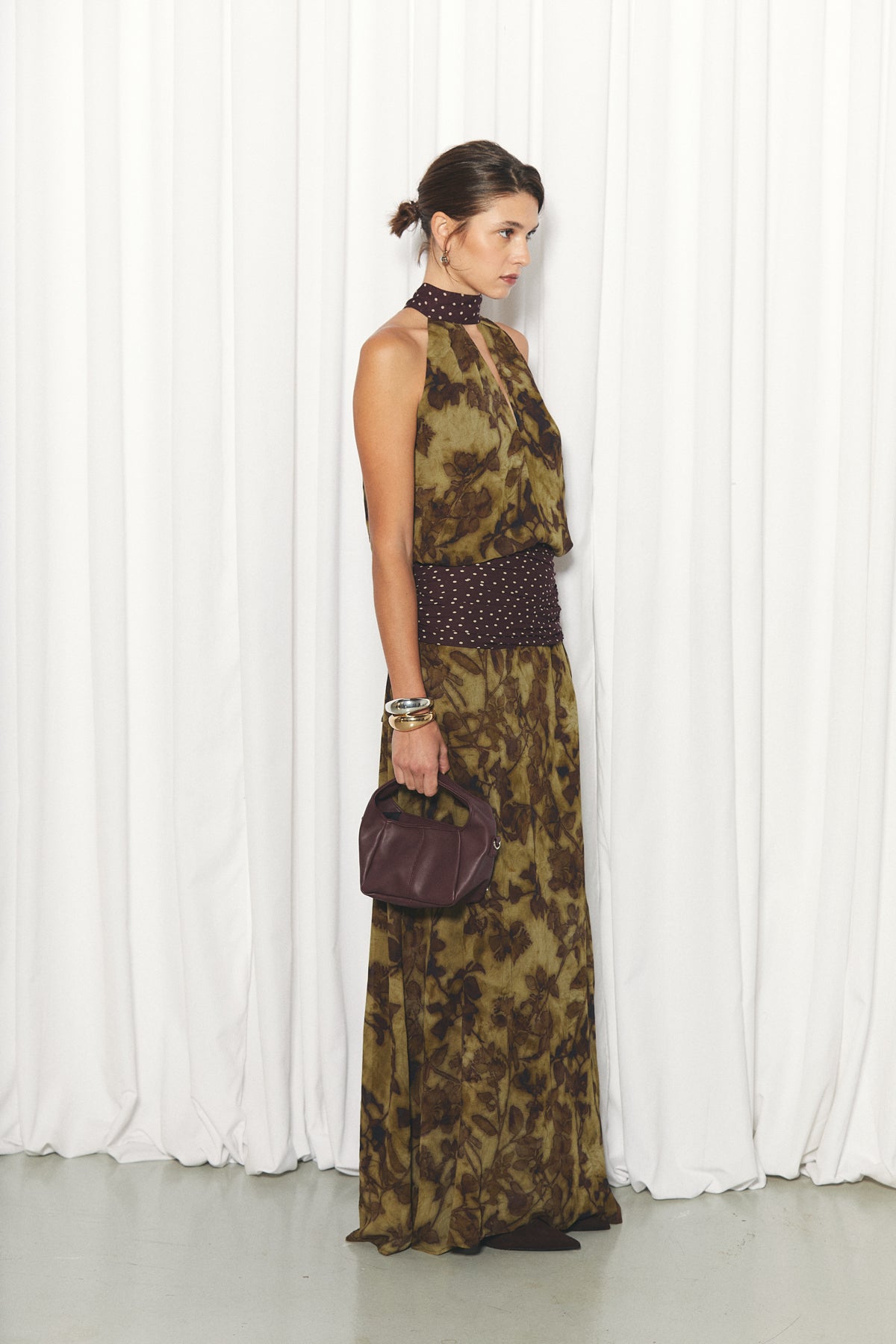 Elise Skirt, Botanic Dots Print