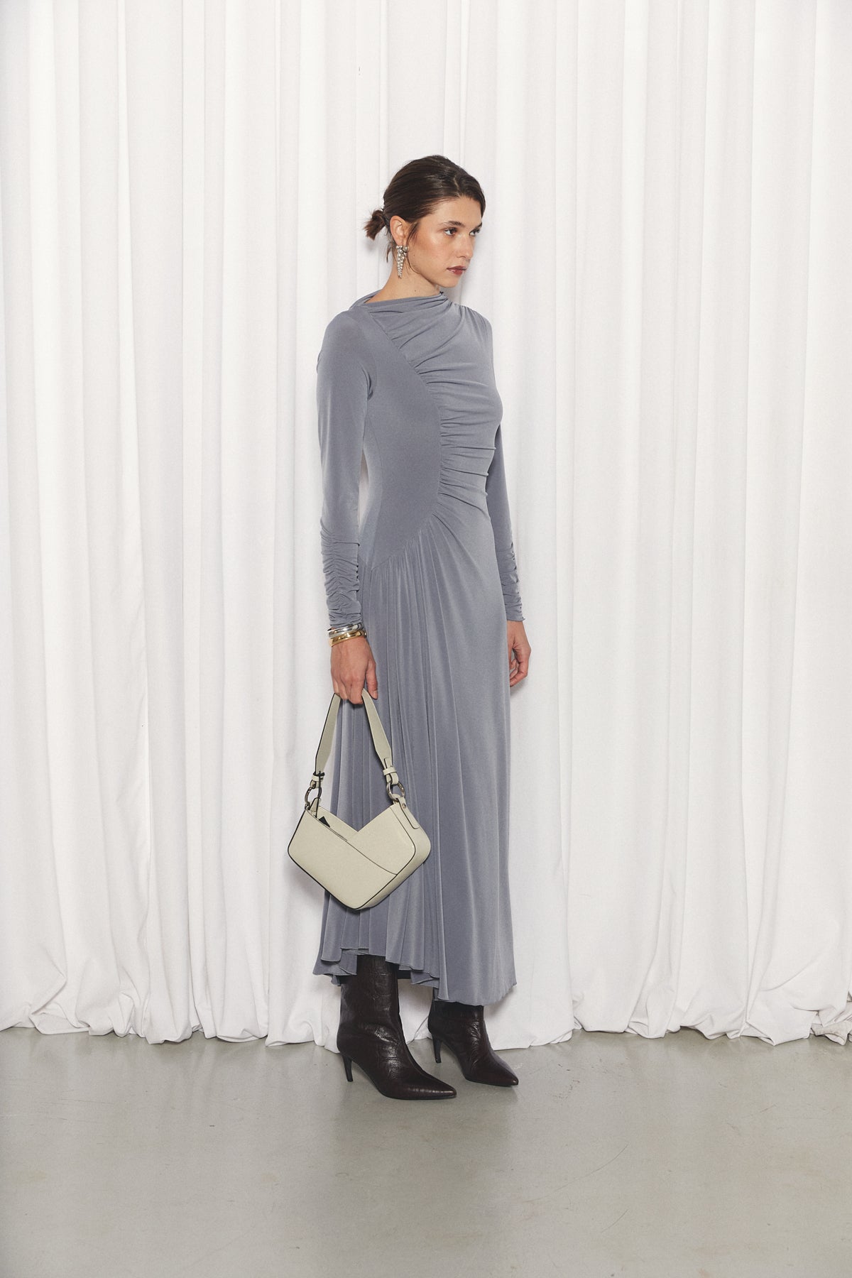 Stella Dress, Charcoal