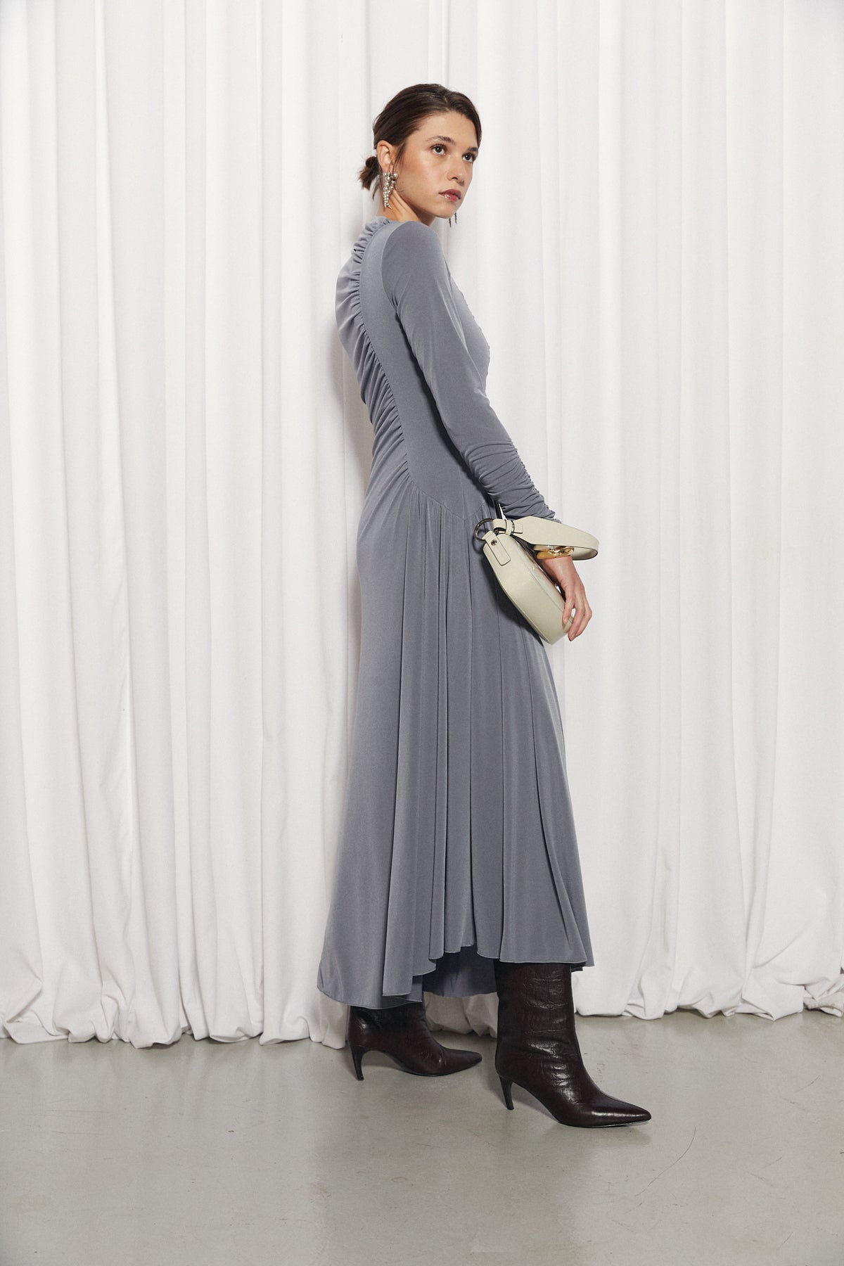 Stella Dress, Charcoal