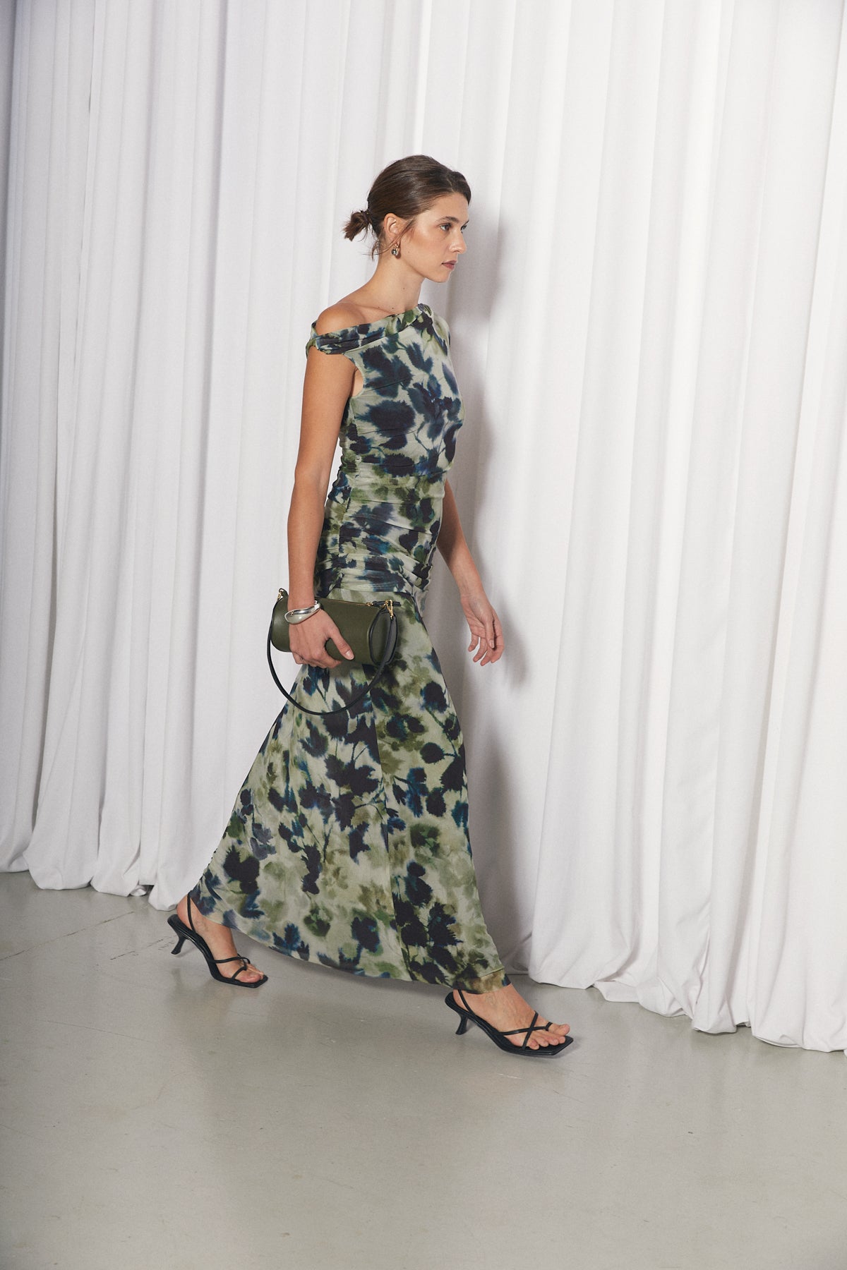 Dunia Dress, Olivine Print