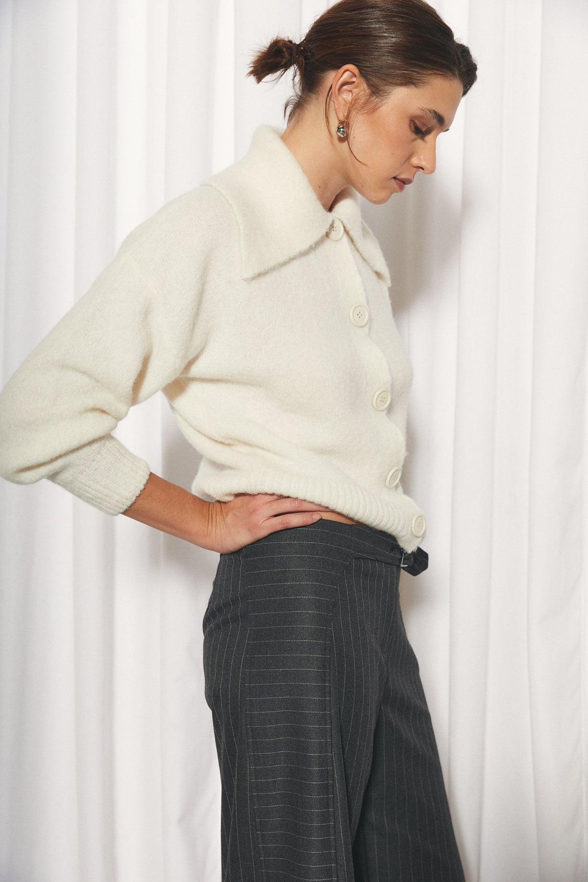 Aurora Cardigan, White