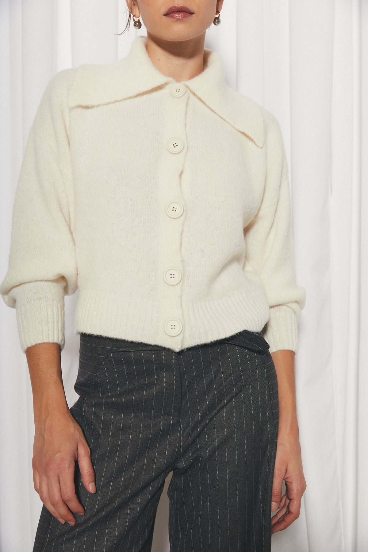 Aurora Cardigan, White