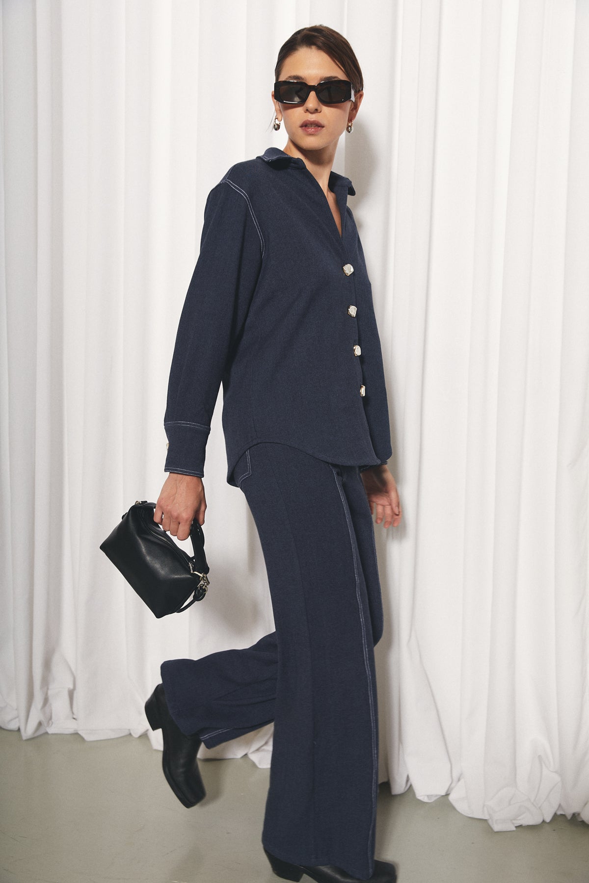 Fiona Shirt, Moonlit Wool