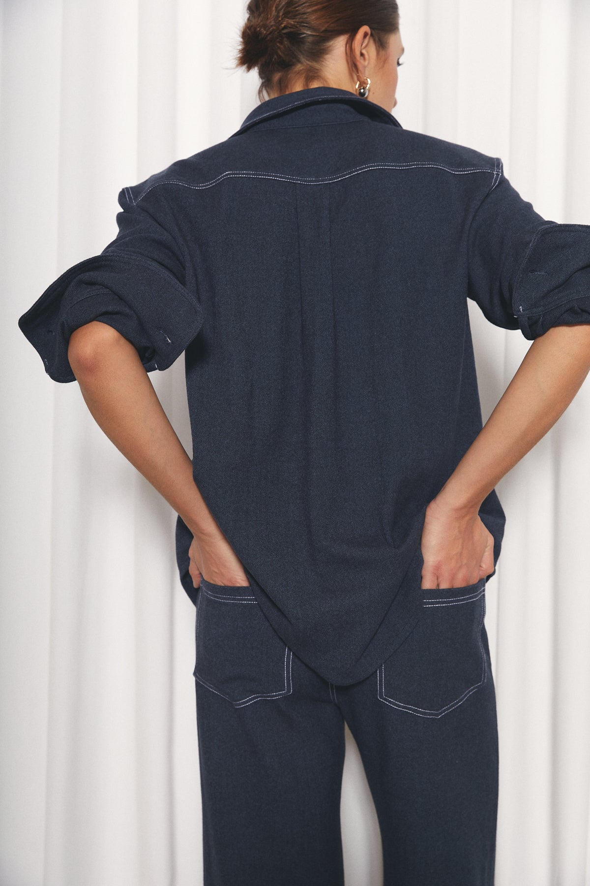 Fiona Shirt, Moonlit Wool