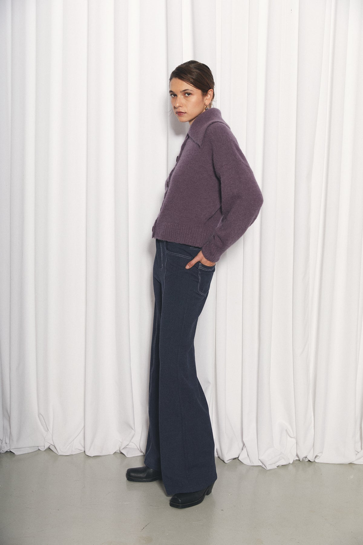 Aurora Cardigan, Lavender