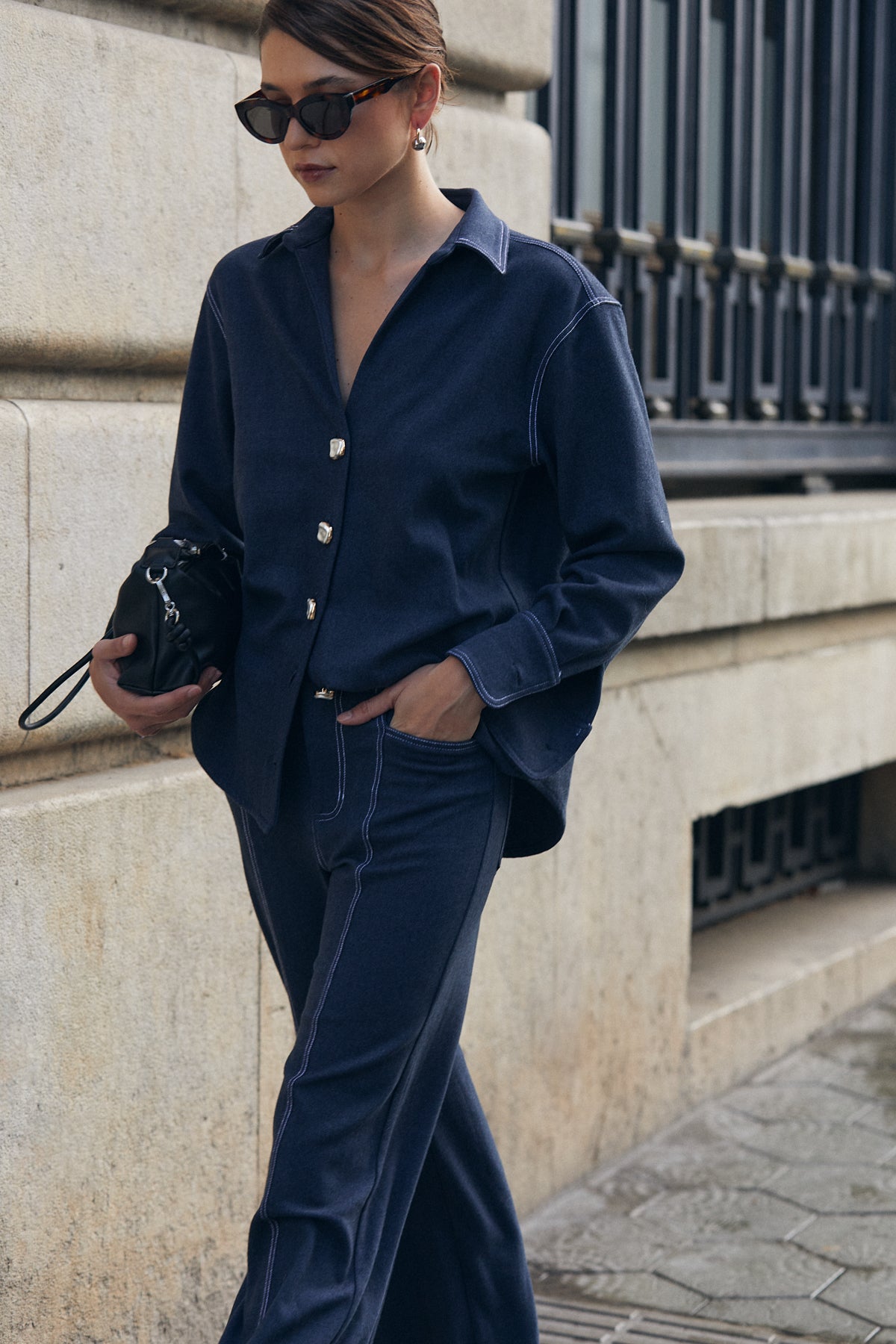 Fiona Shirt, Moonlit Wool