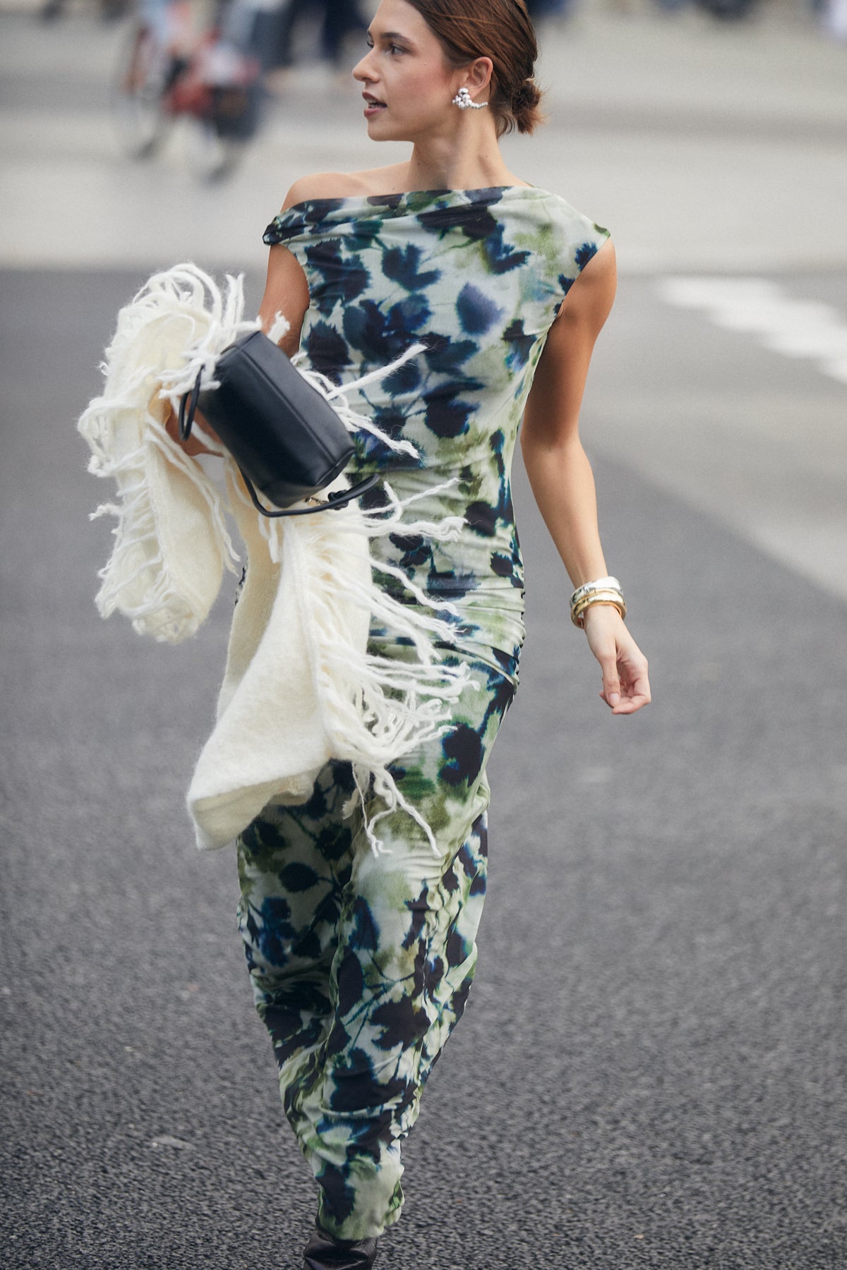 Dunia Dress, Olivine Print