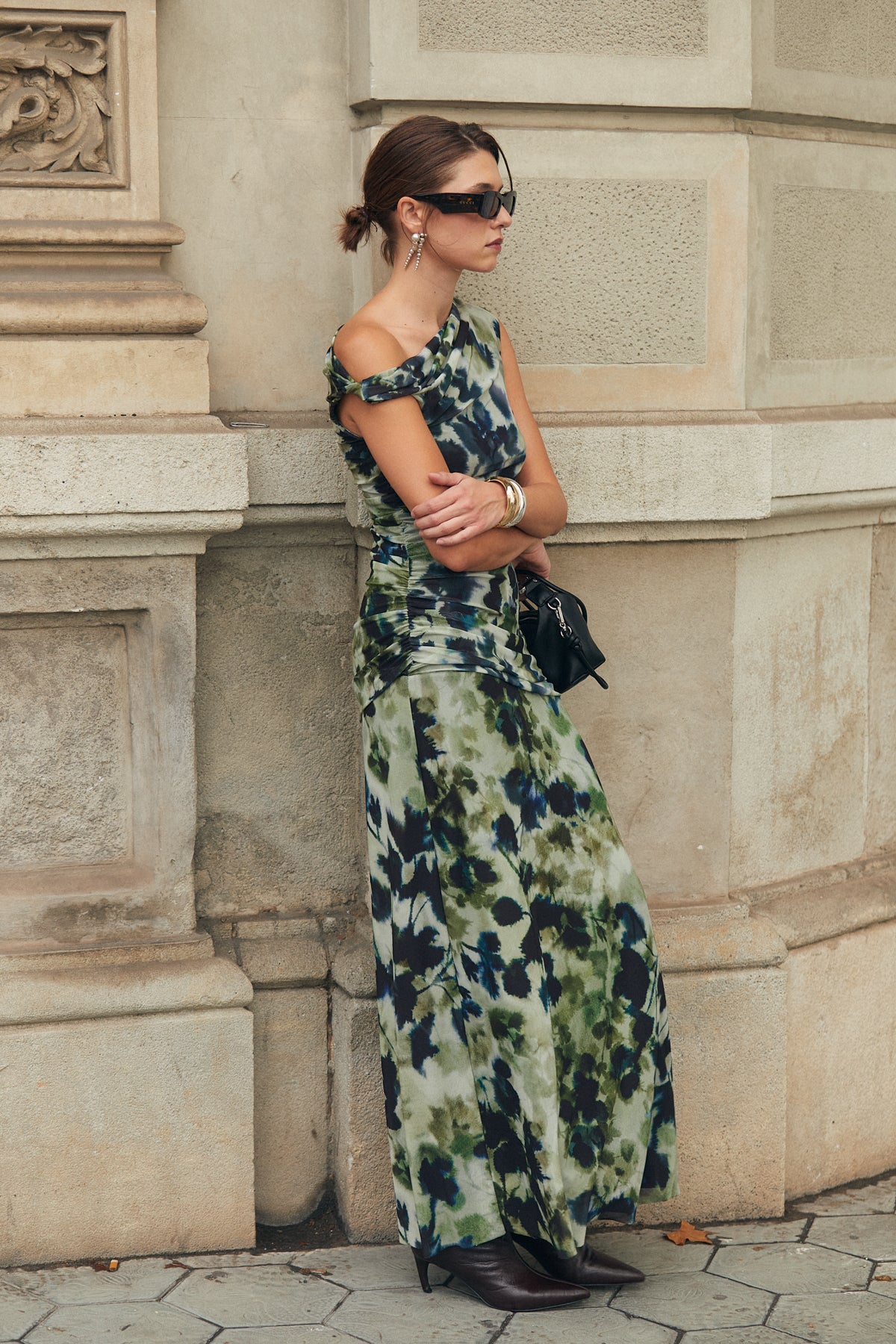 Dunia Dress, Olivine Print