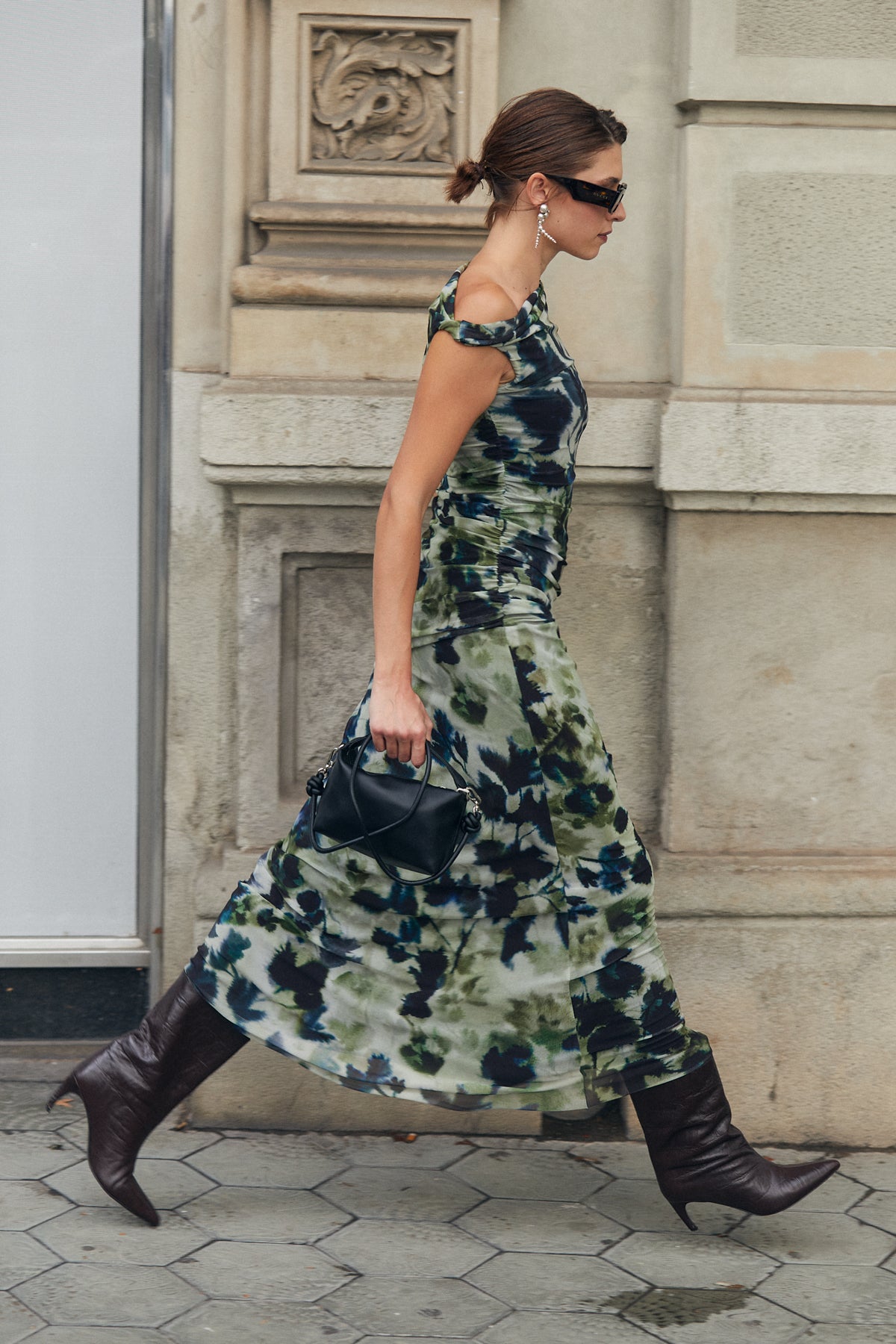 Dunia Dress, Olivine Print