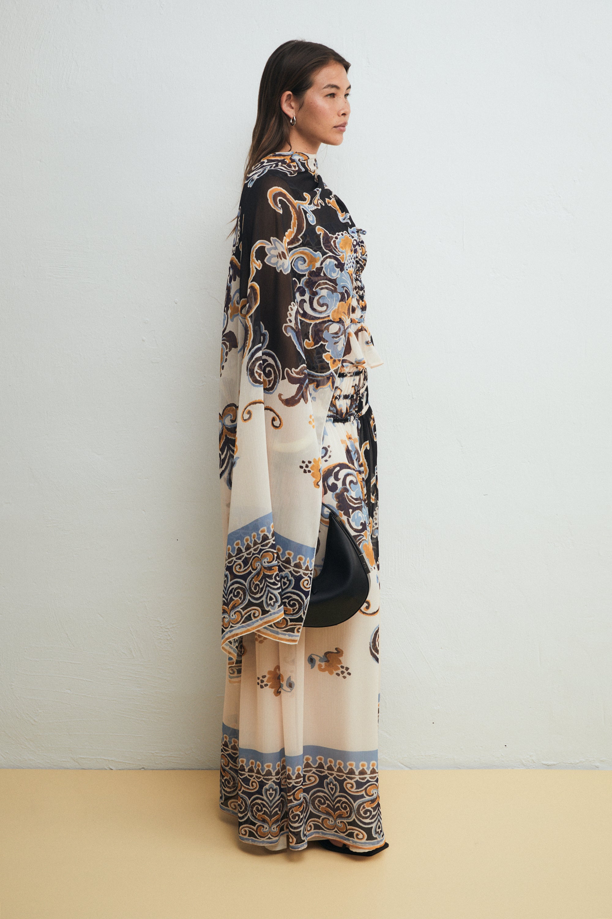 Vega Shawl, Resort Print