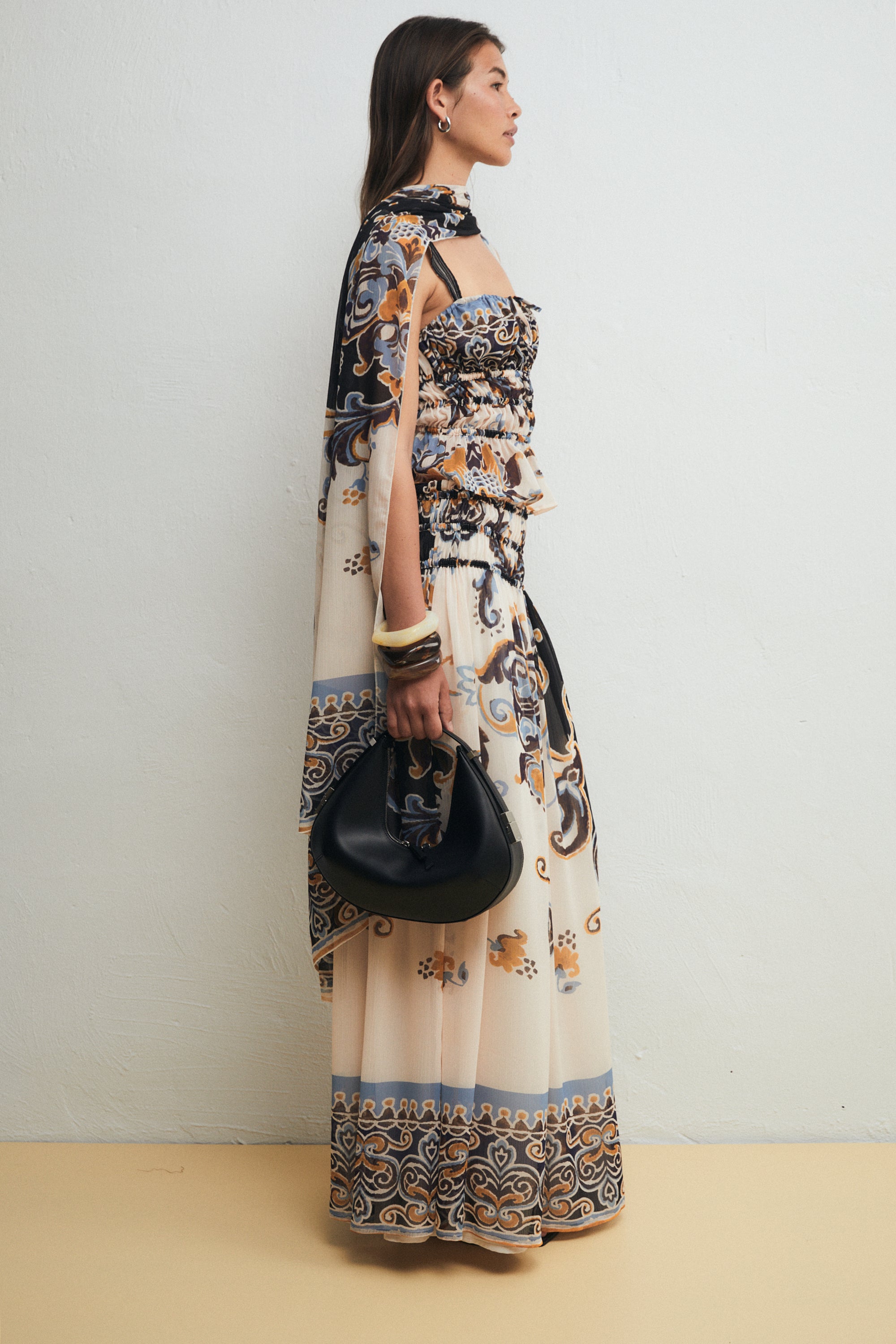 Vega Shawl, Resort Print