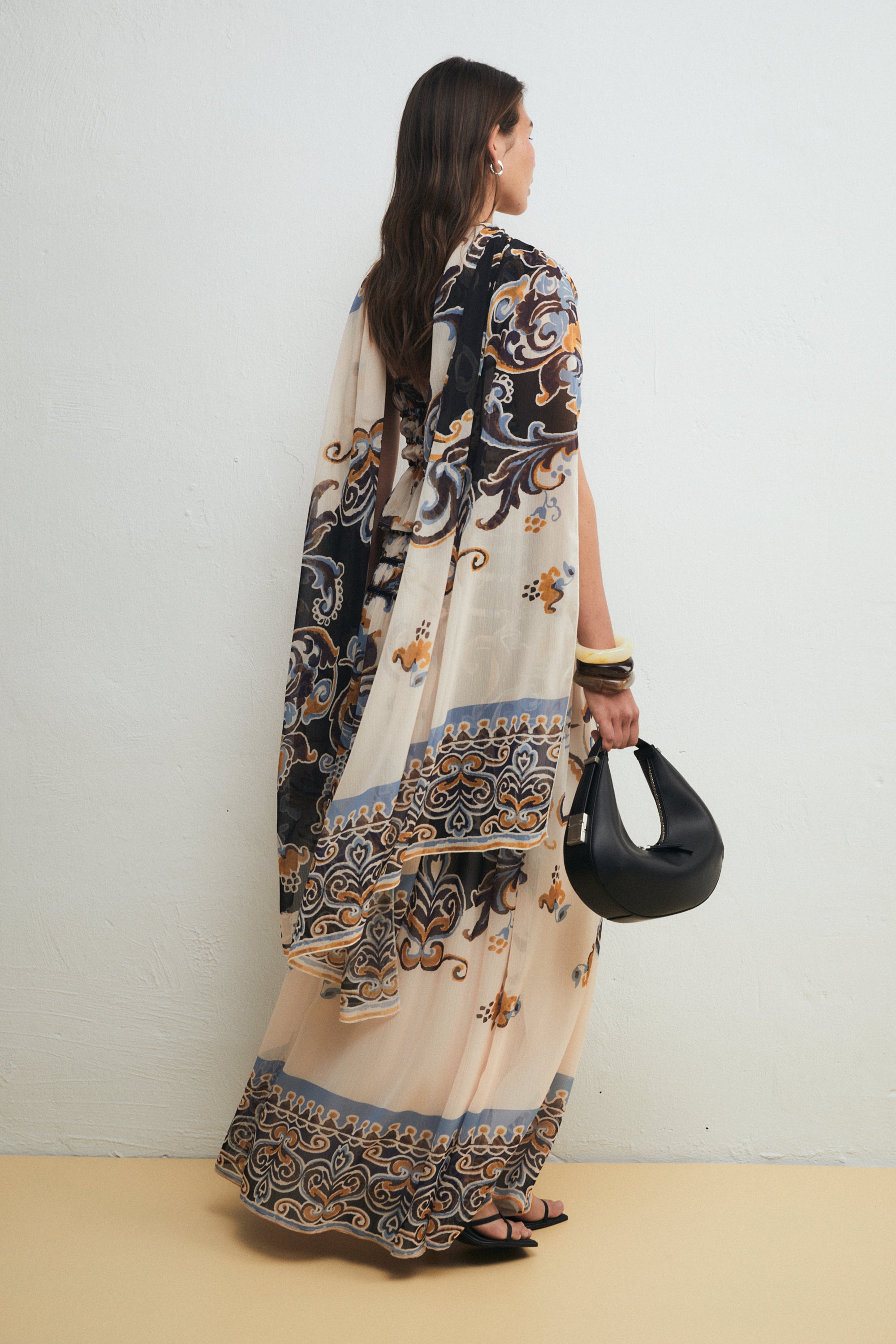 Vega Shawl, Resort Print