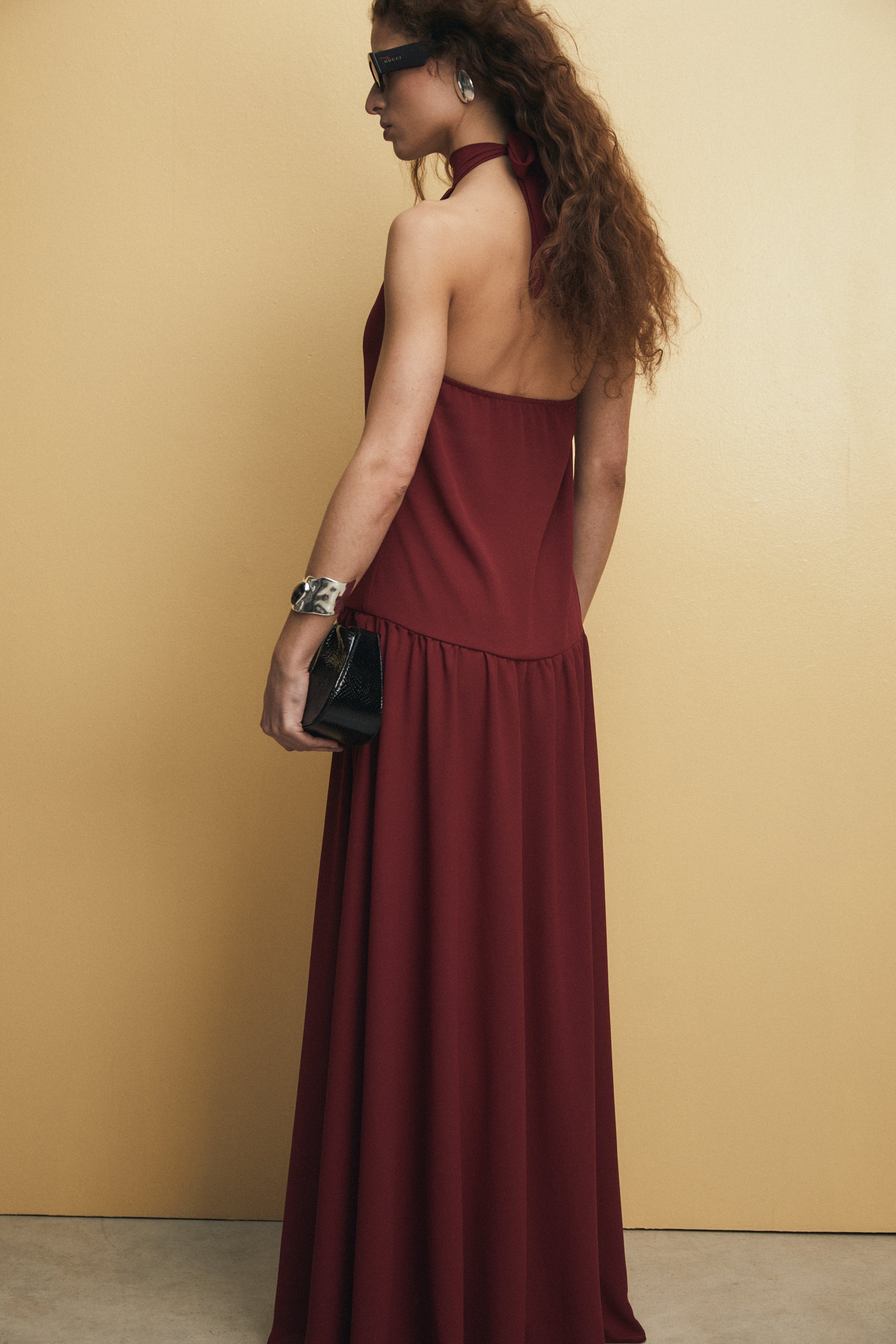 Ayla Dress, Burgundy