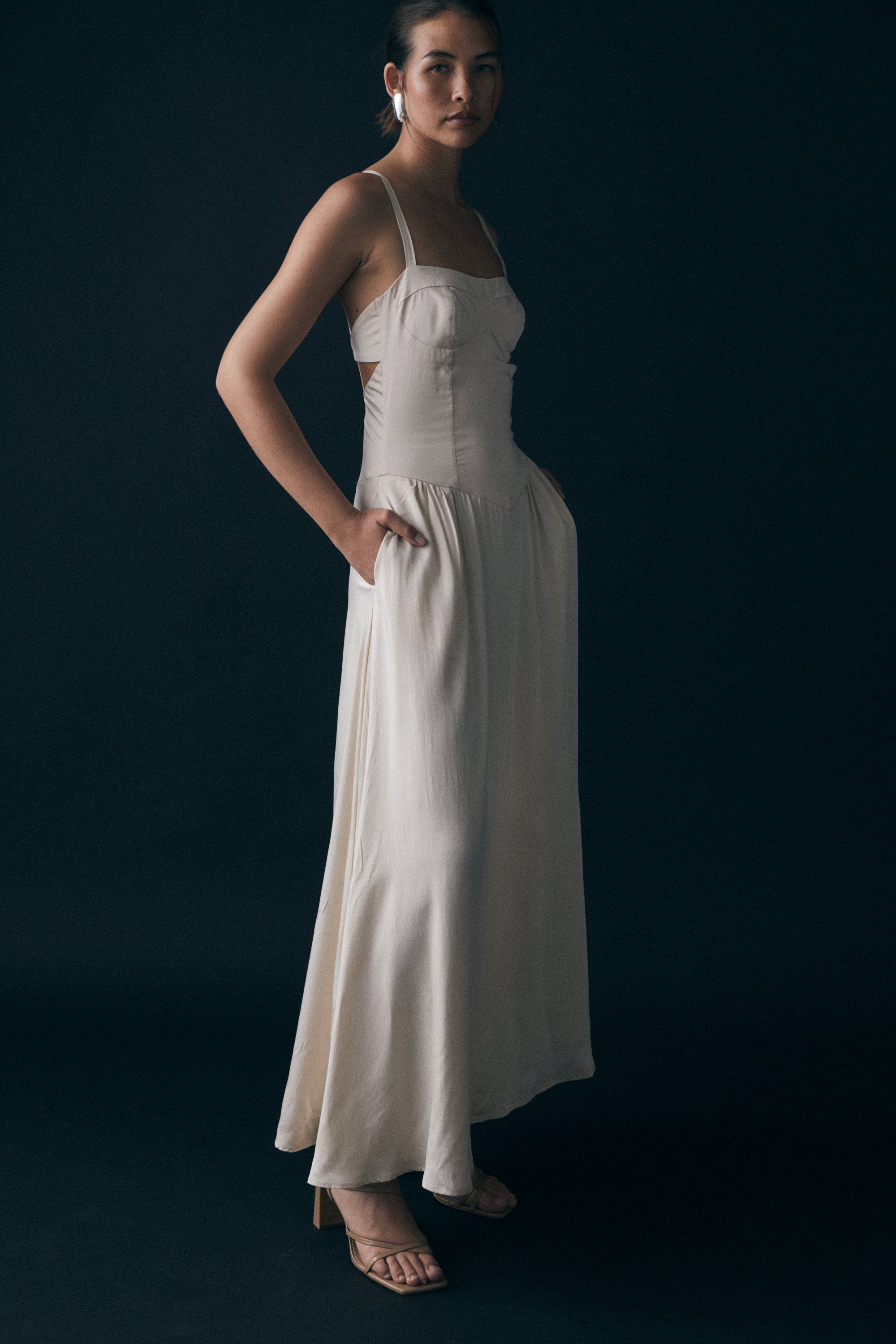 Nora Dress, Ecru