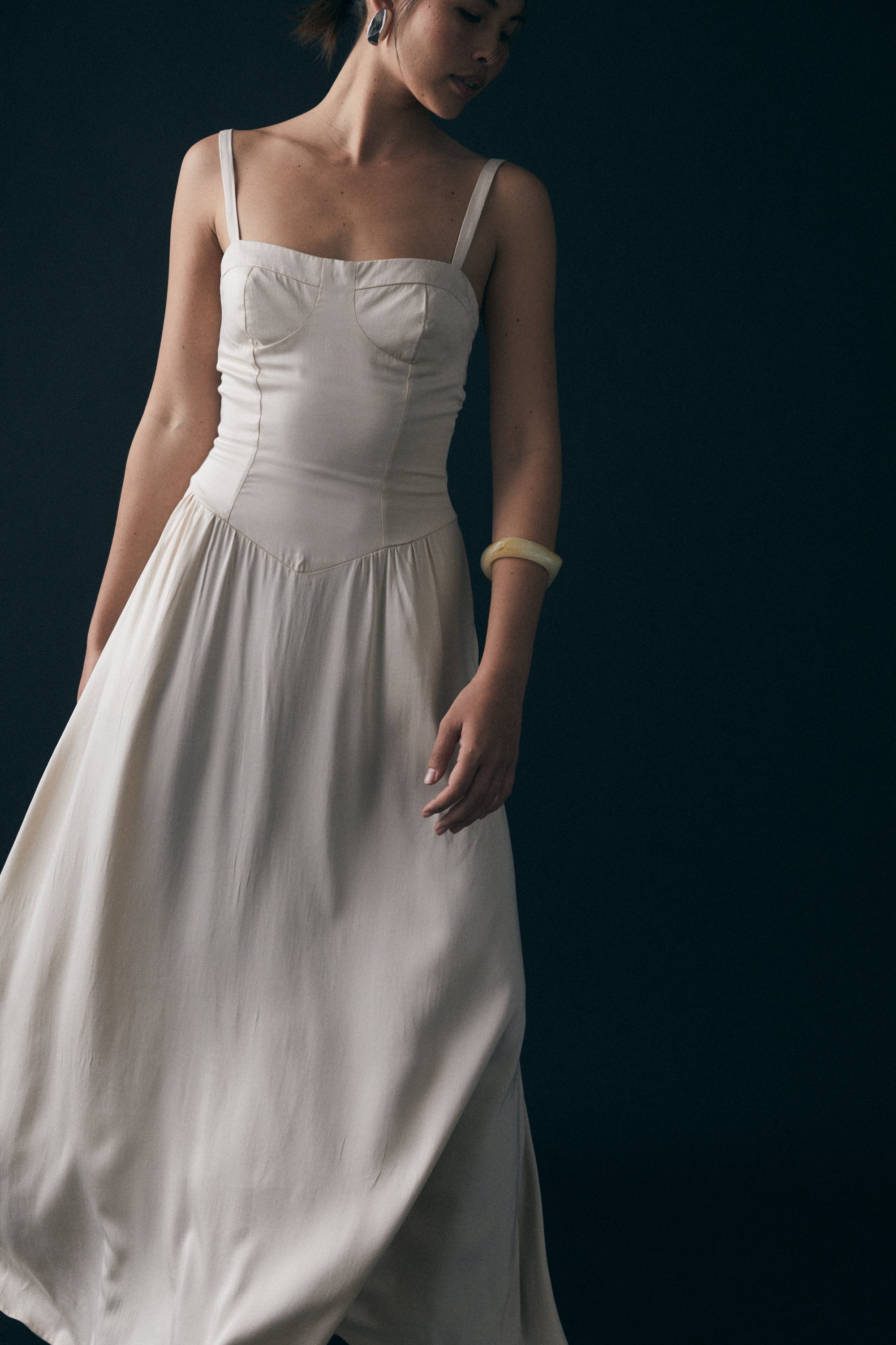 Nora Dress, Ecru
