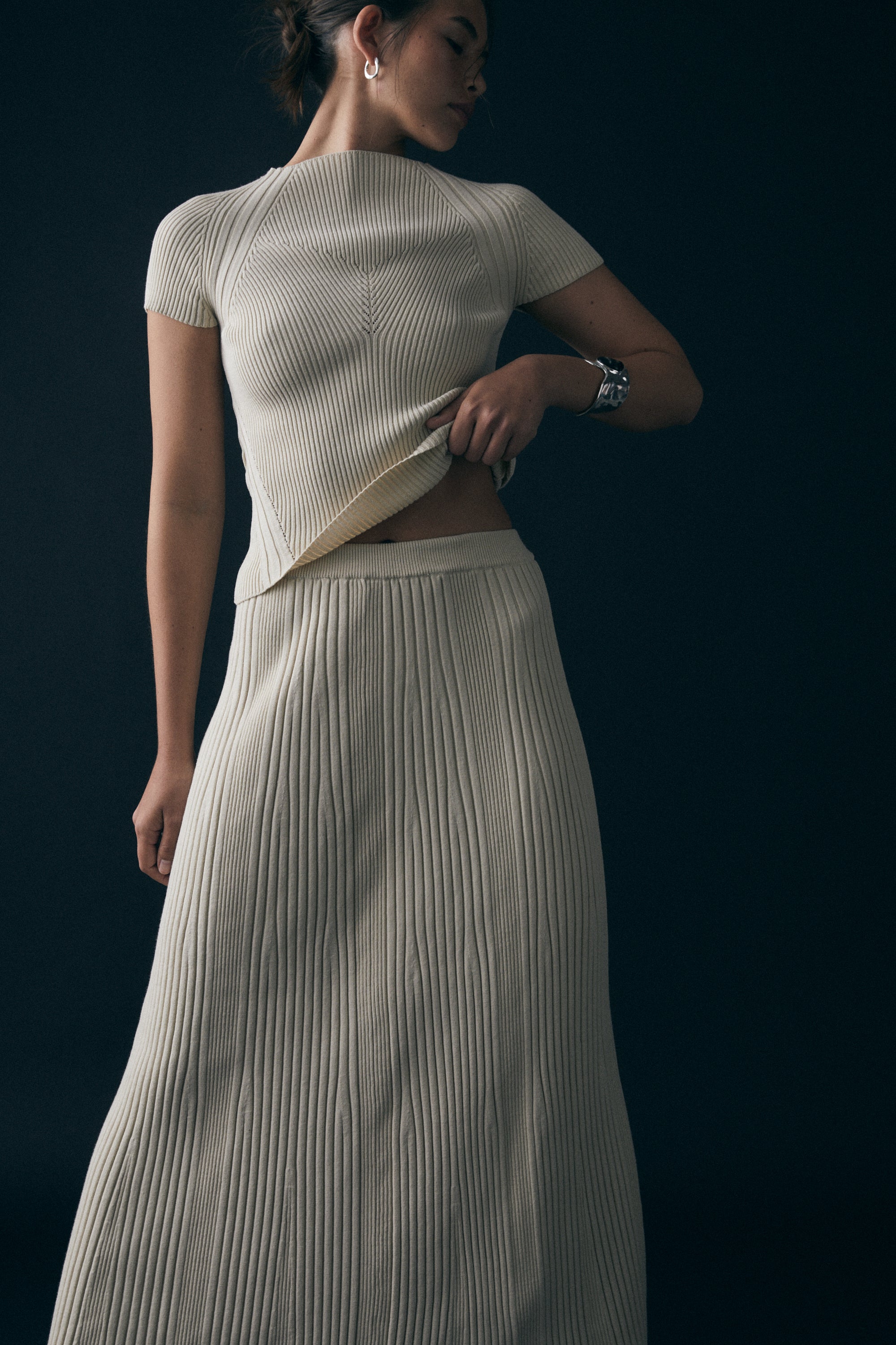 Cleo Skirt, Ecru