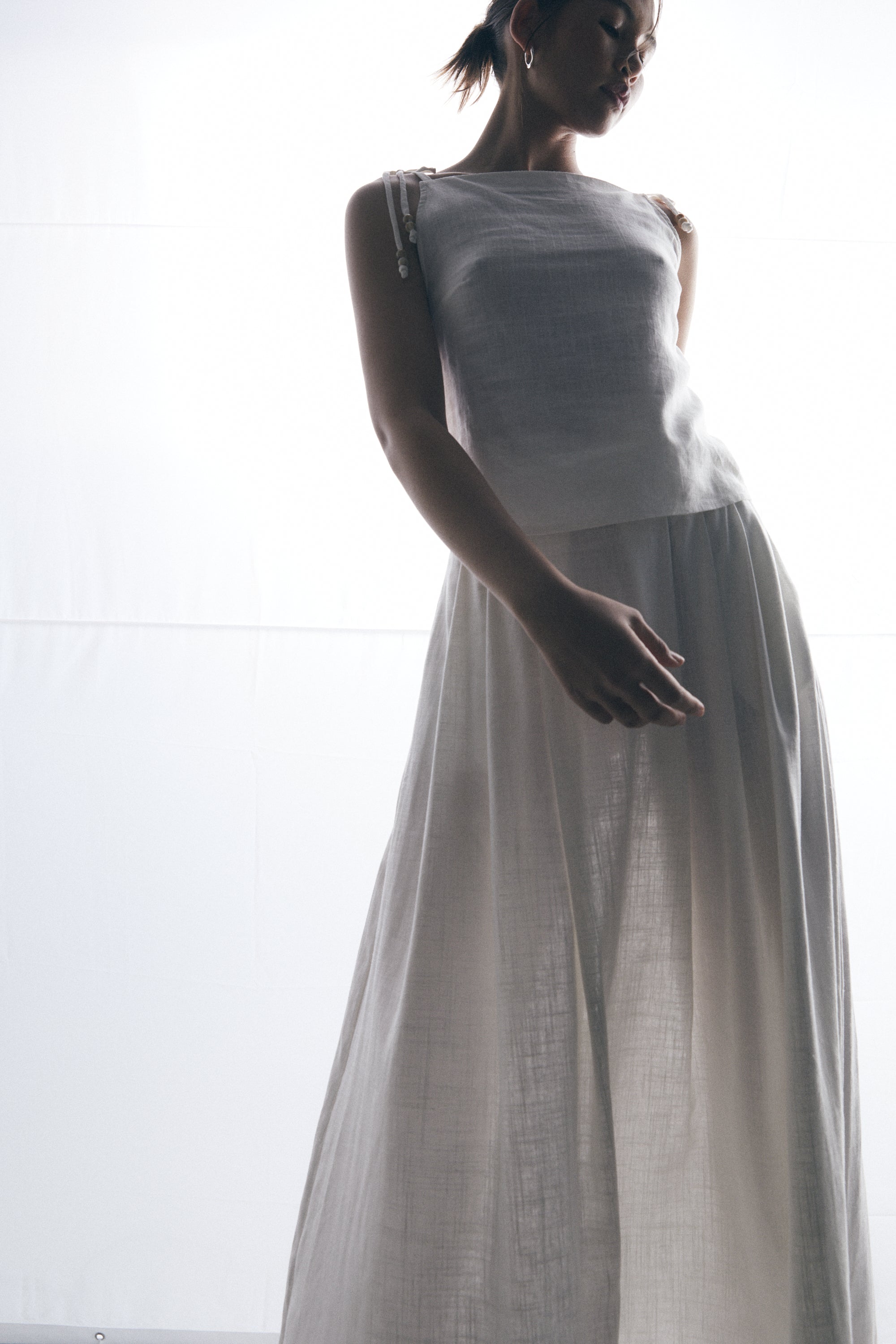 Lumi Top, White Linen