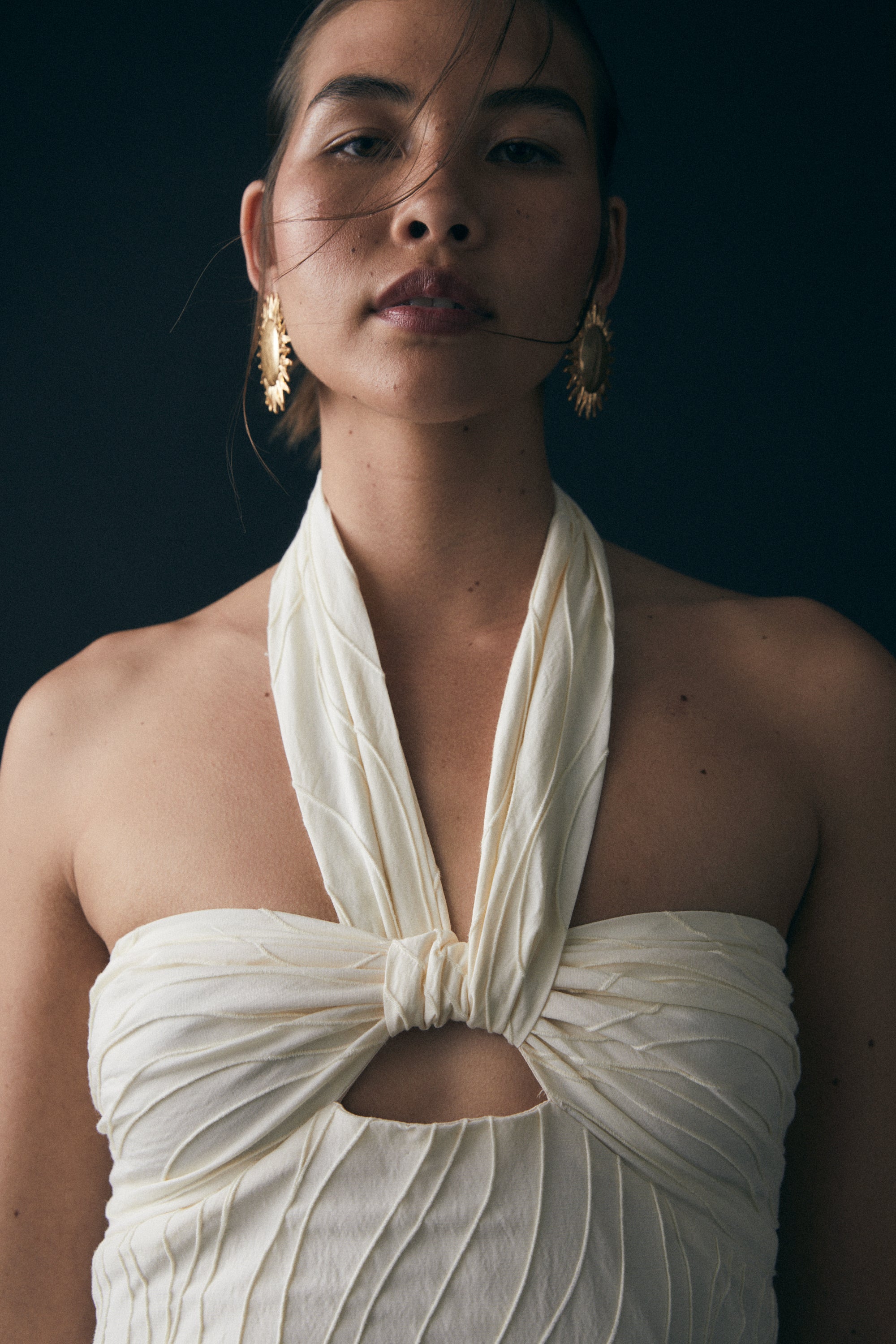 Astra Dress, White Texture