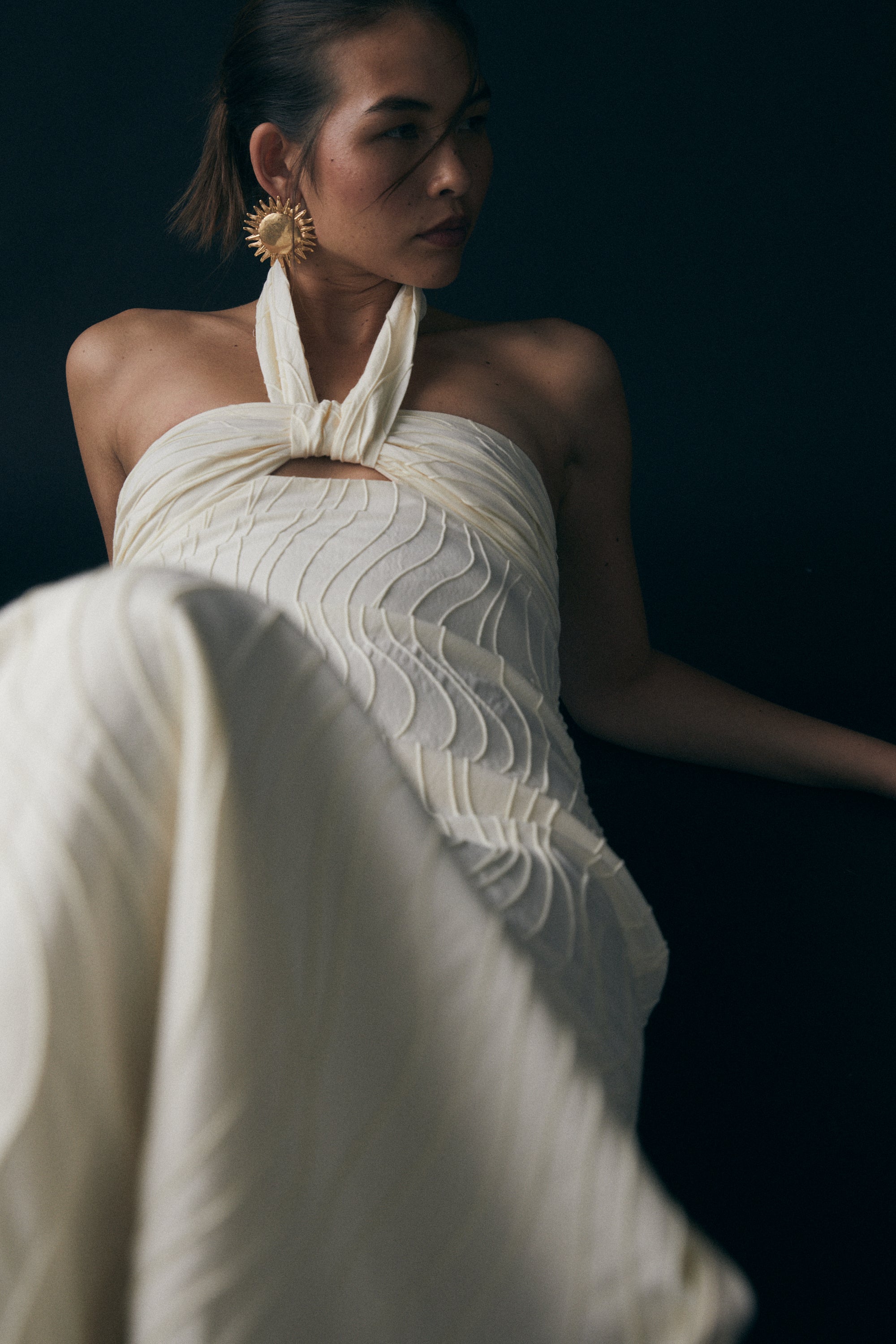 Astra Dress, White Texture
