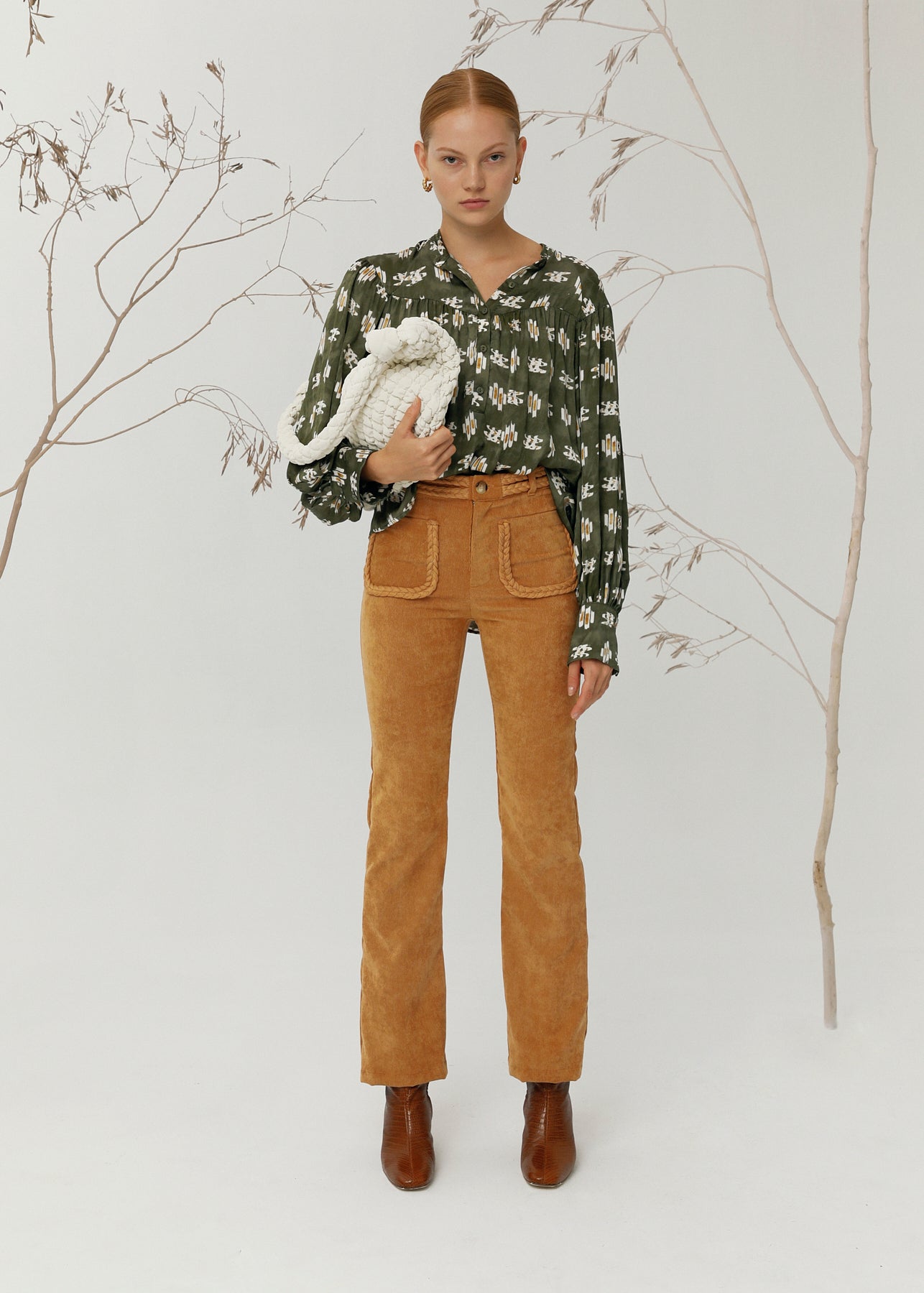 Nina Pants, Ocher Corduroy