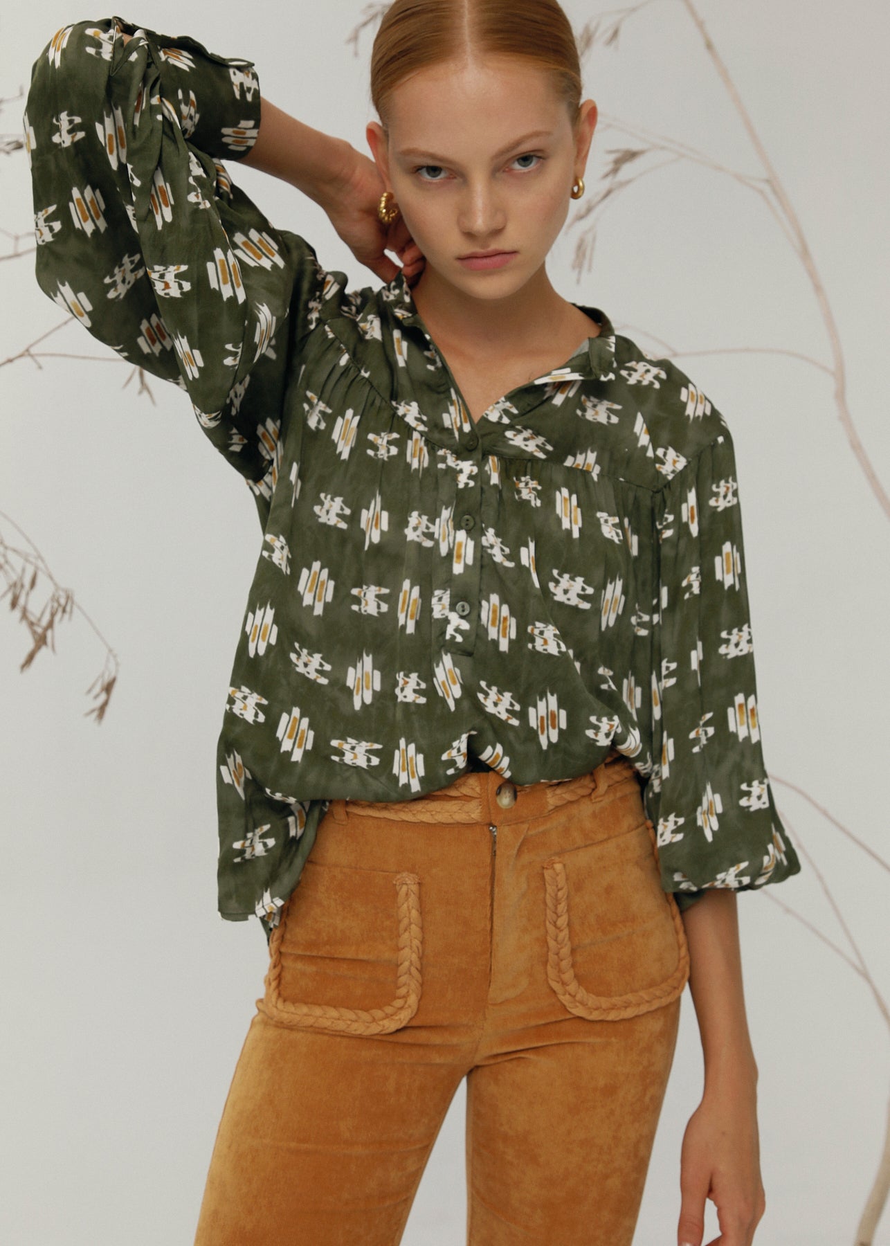 Nina Pants, Ocher Corduroy