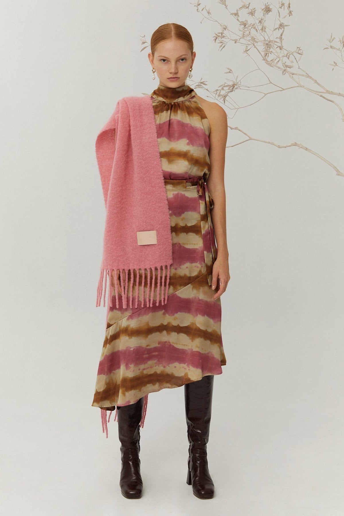 Pia Skirt, Stripes Print