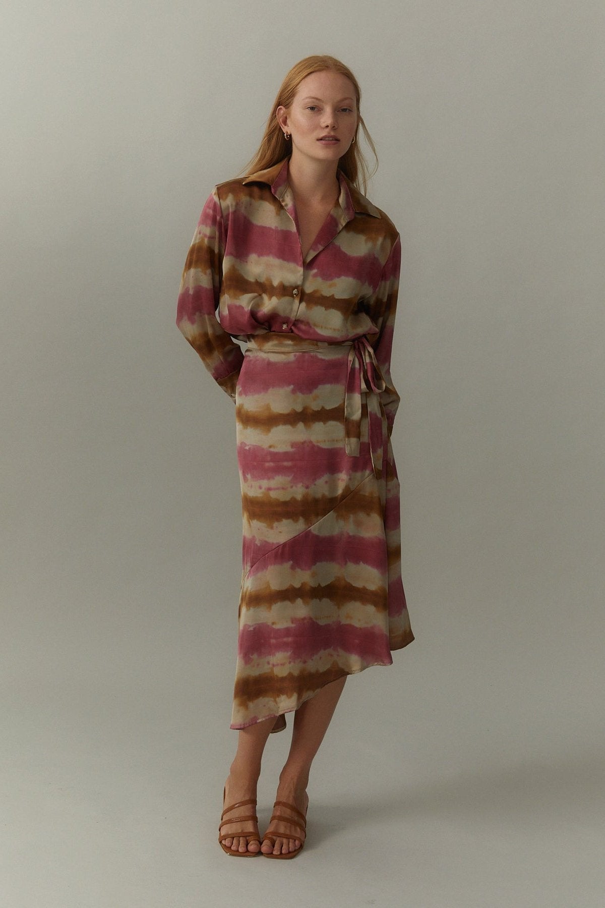 Pia Skirt, Stripes Print