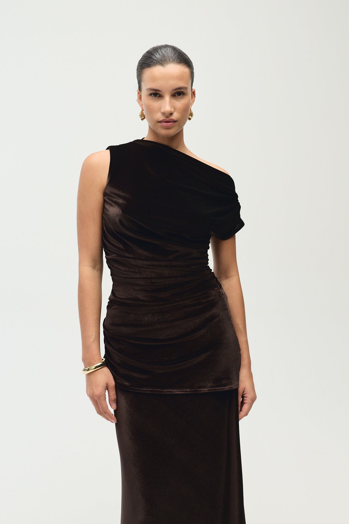 Luisa Skirt, Maroon Velvet