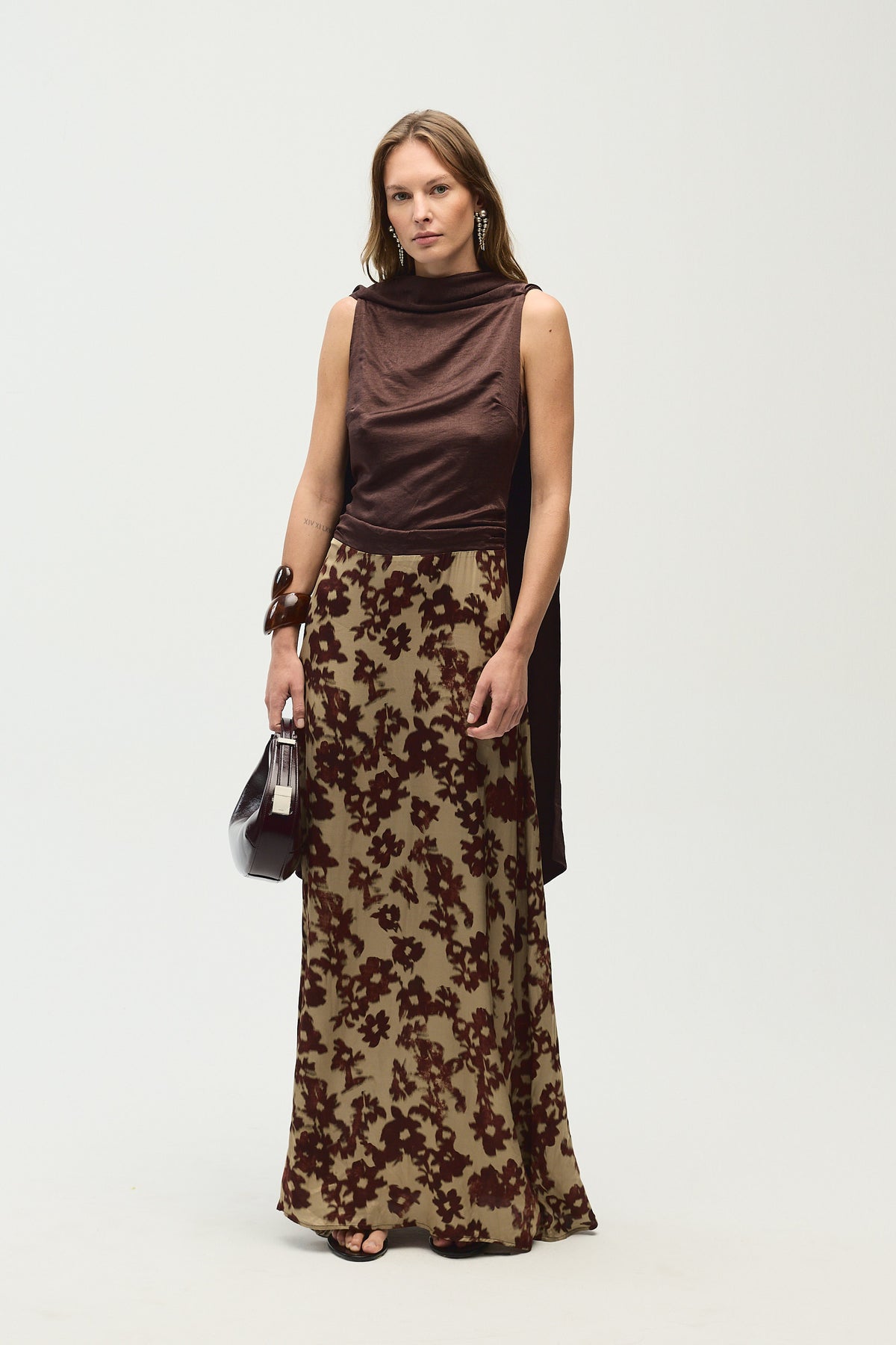 Delphine Dress, Ruby Print