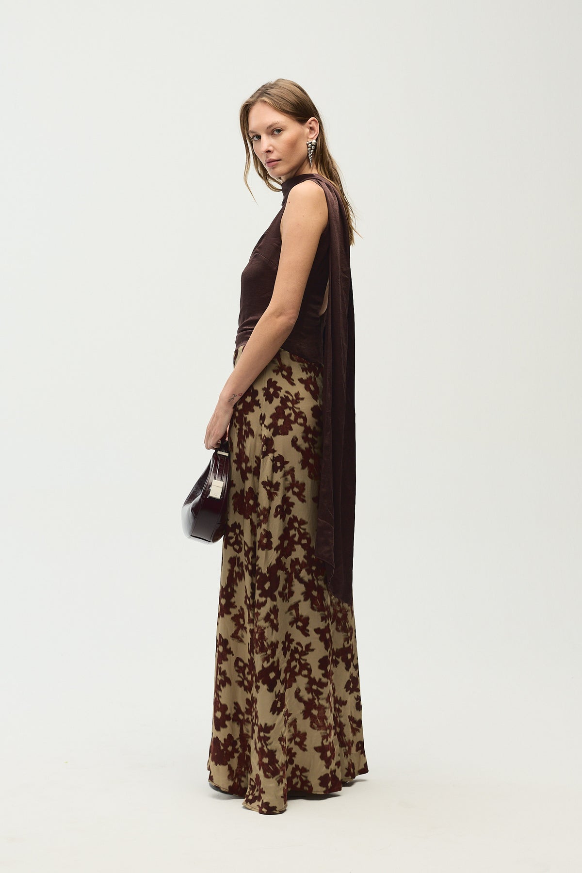 Delphine Dress, Ruby Print