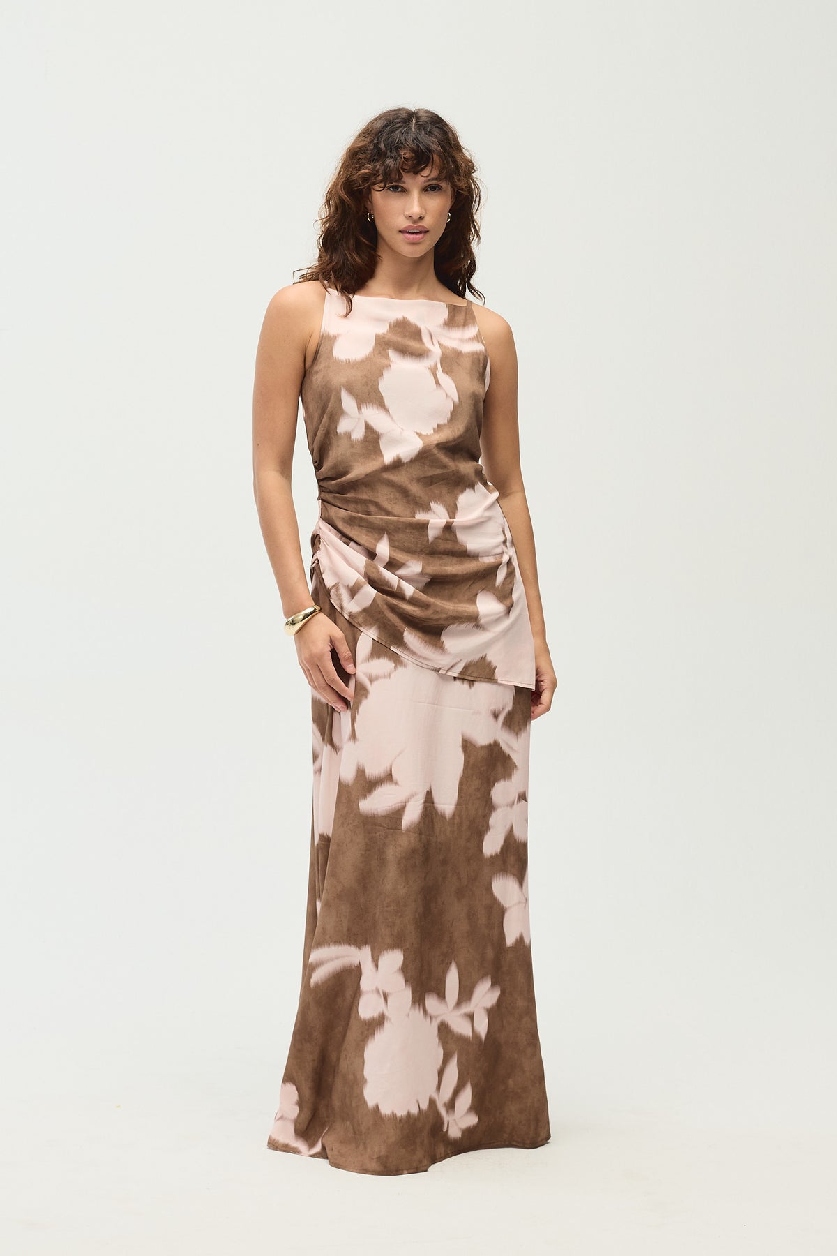 Claire Dress, Cocoa Print