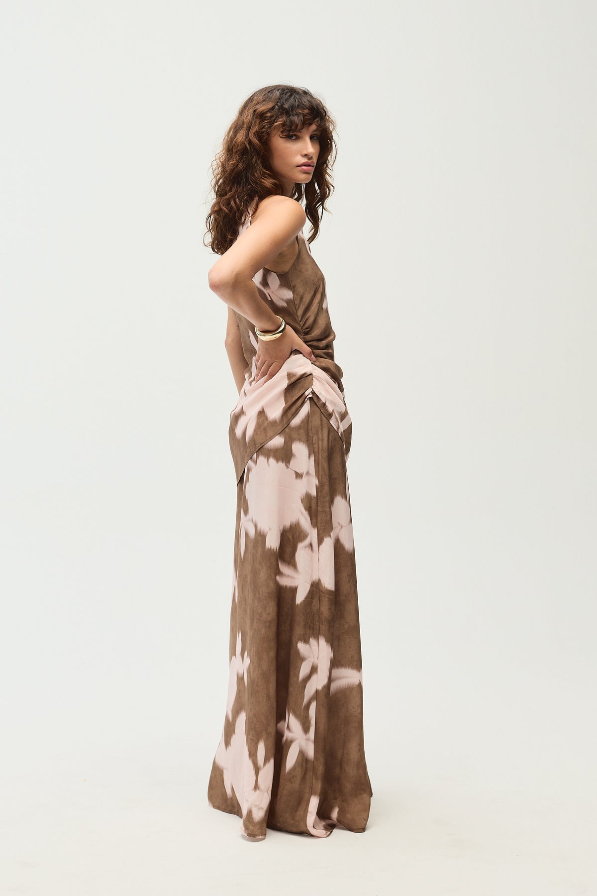 Claire Dress, Cocoa Print