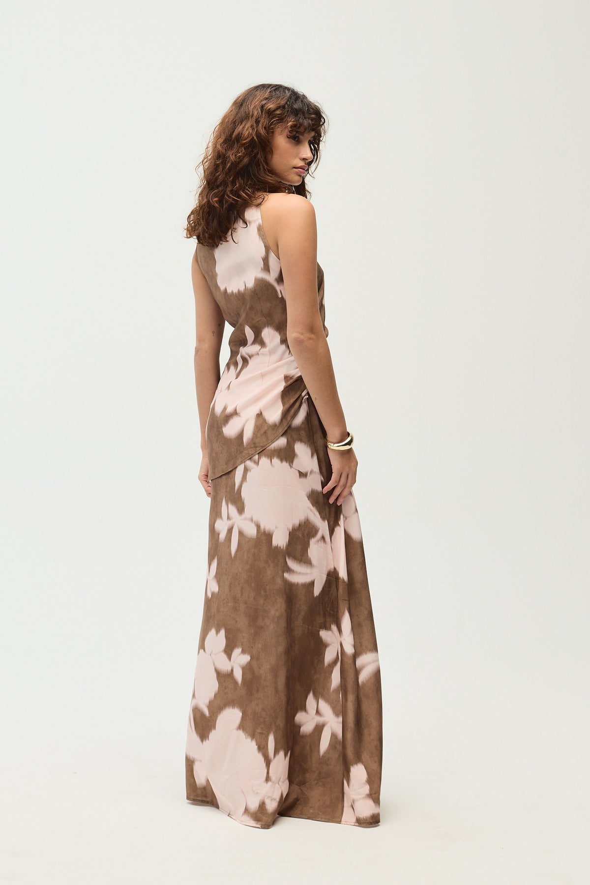 Claire Dress, Cocoa Print