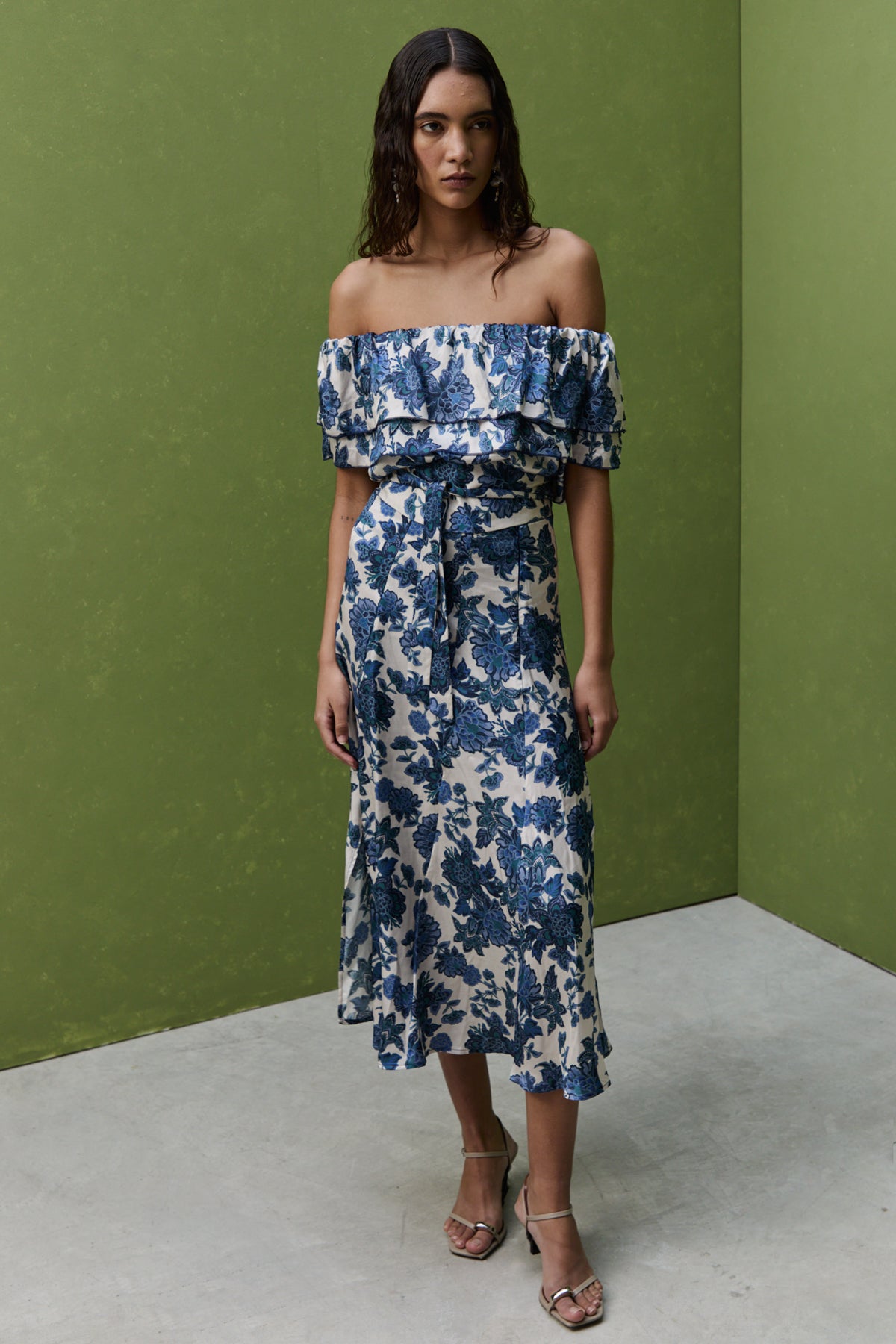 Ruth Skirt, Blue Flower