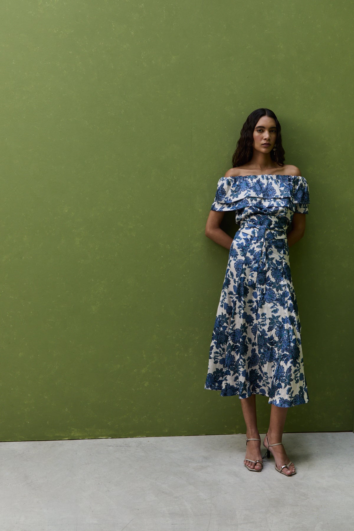 Ruth Skirt, Blue Flower
