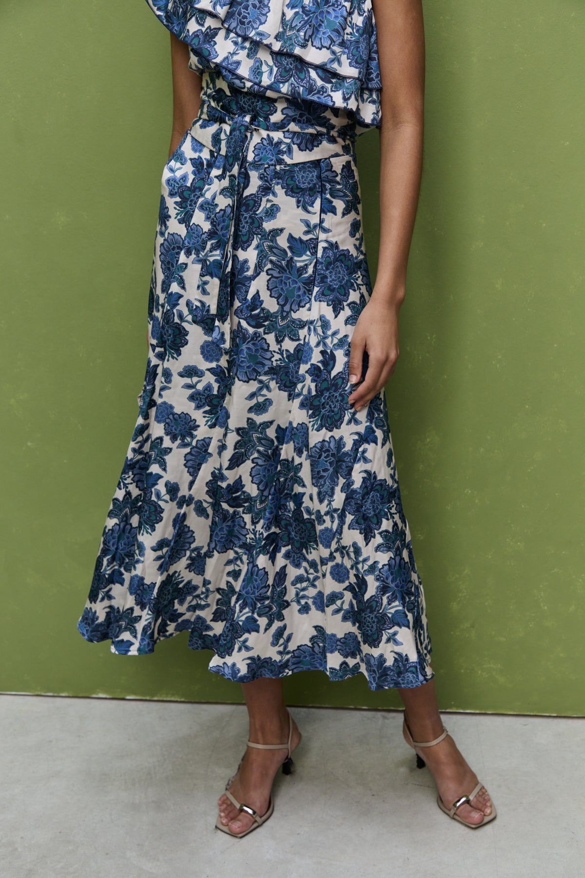 Ruth Skirt, Blue Flower