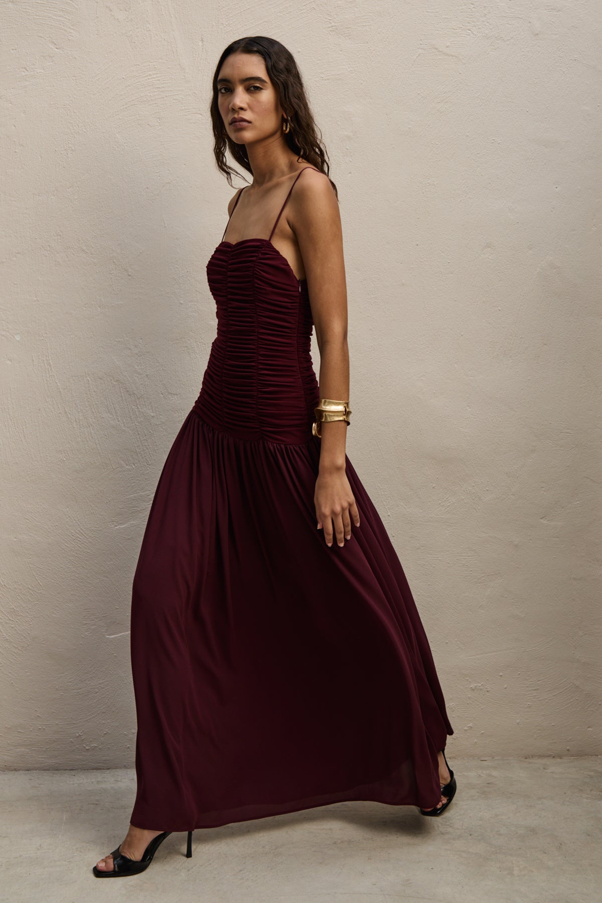 Ari Dress, Plum Georgette