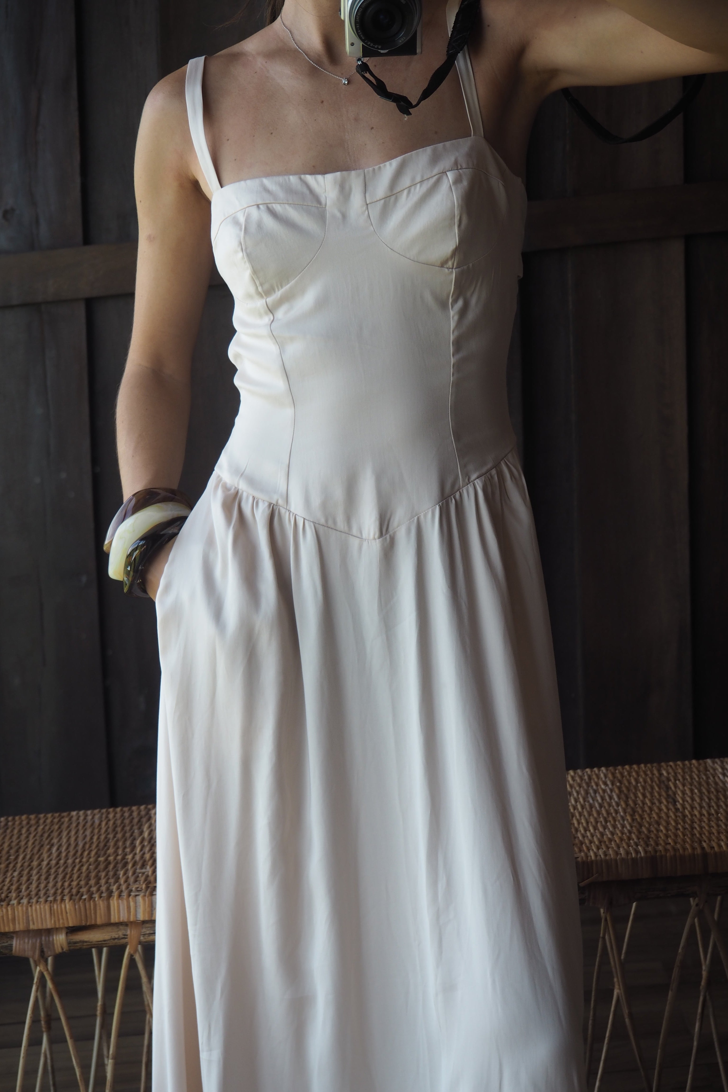 Nora Dress, Ecru