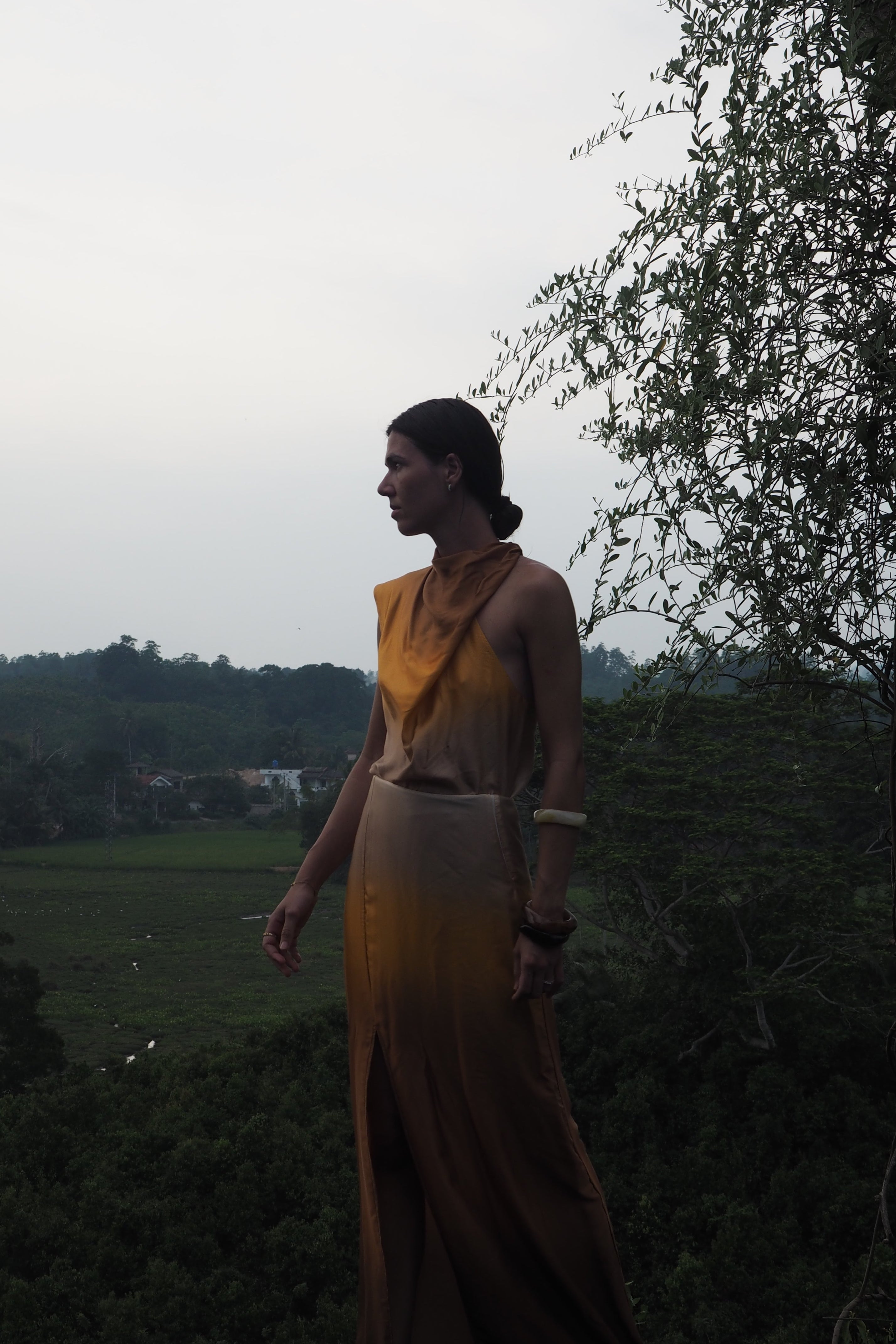 Capri Skirt, Sunset Print